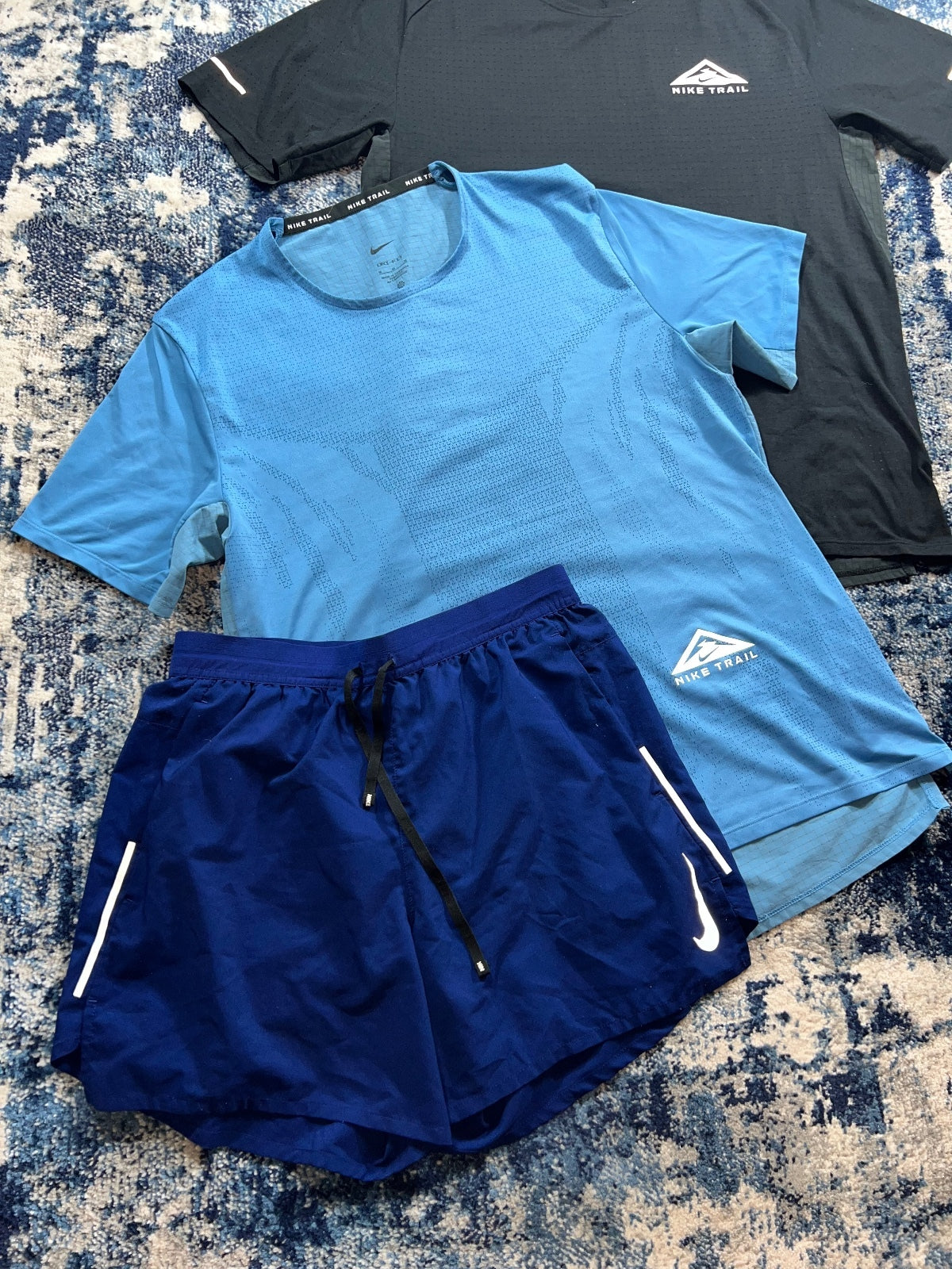 Nike Trail T Shirt / Flex Stride Shorts Bundle – Blue, Men's Medium in Blue, men's Medium – alternate view