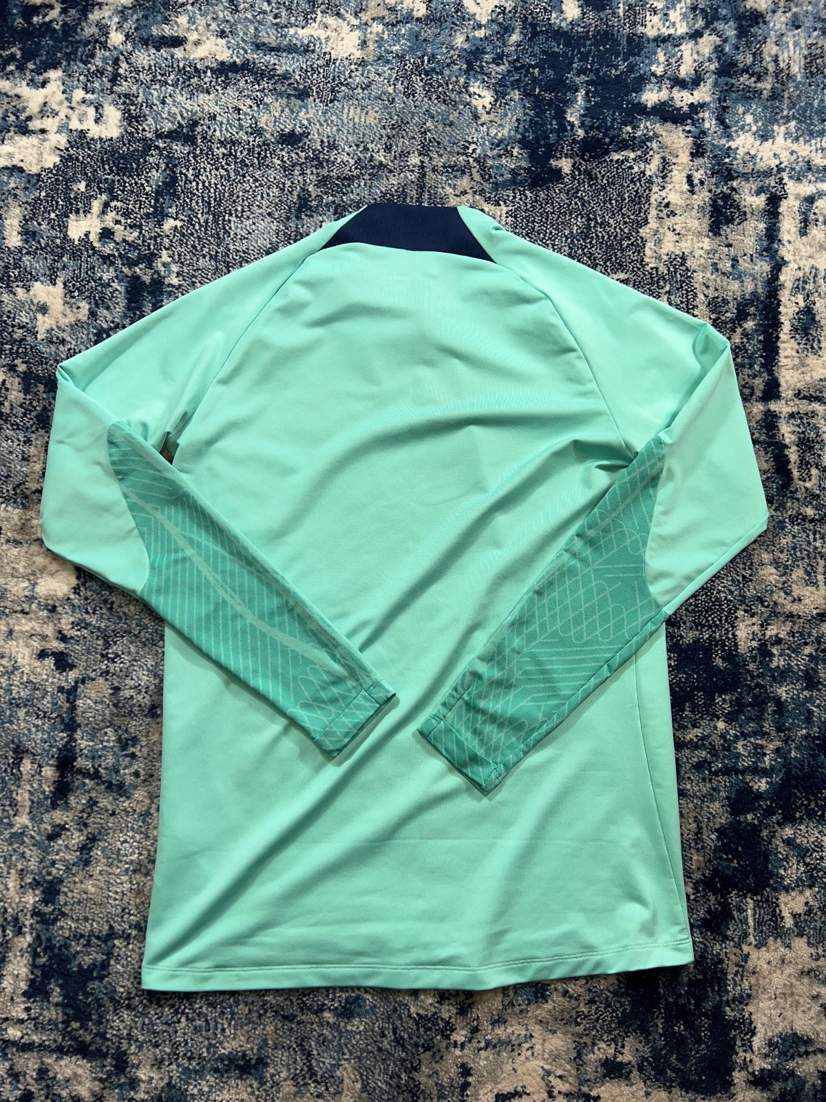Nike Strike Academy Dri Fit 1/4 Zip Drill Top – Mint Green / Navy Blue, Men's Medium in Mint Green / Navy Blue, men's…