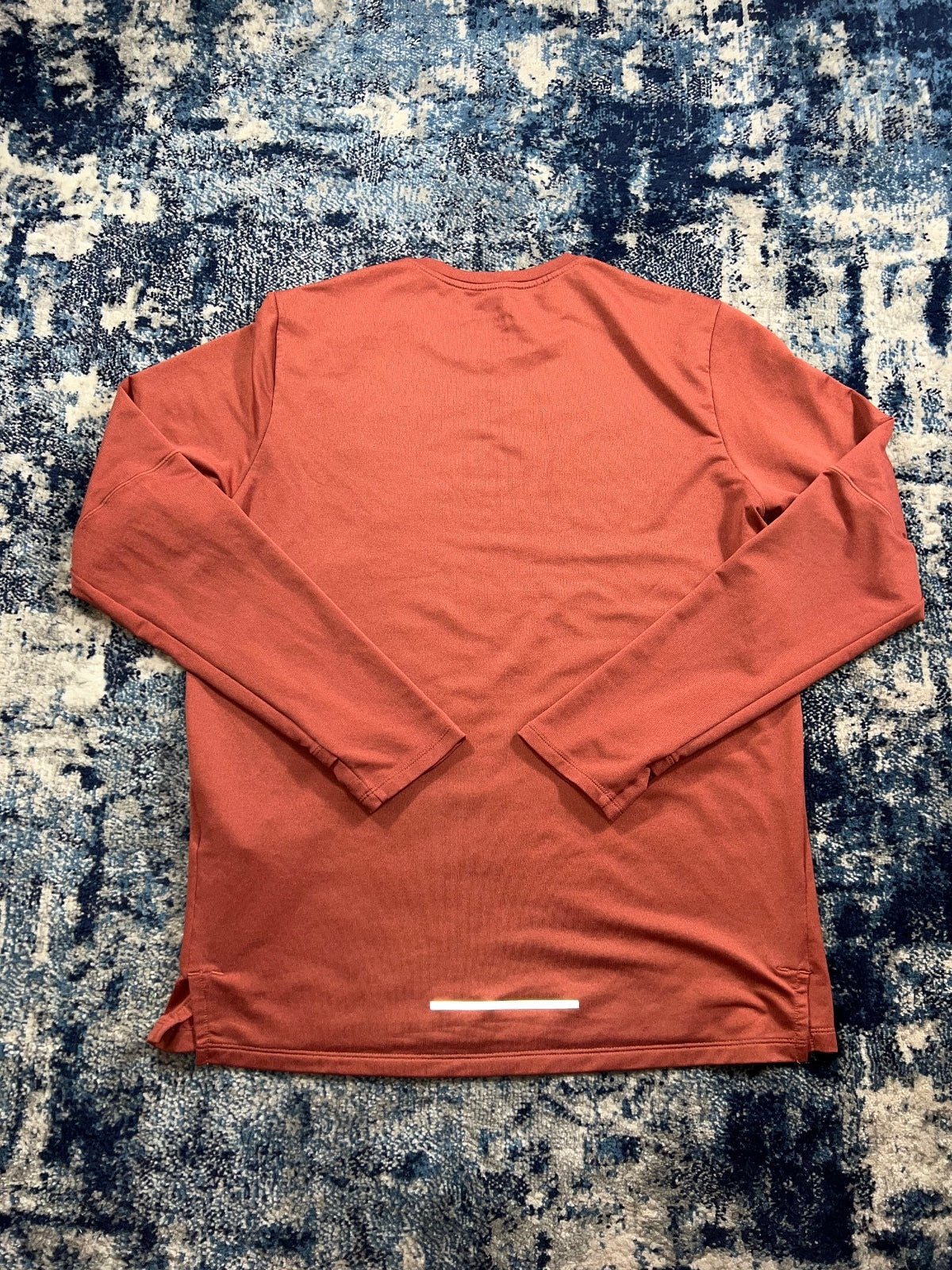 Nike Running Element Long Sleeved Crew Neck Jumper – Coral, Men's Large in Coral, men's Large – detail view