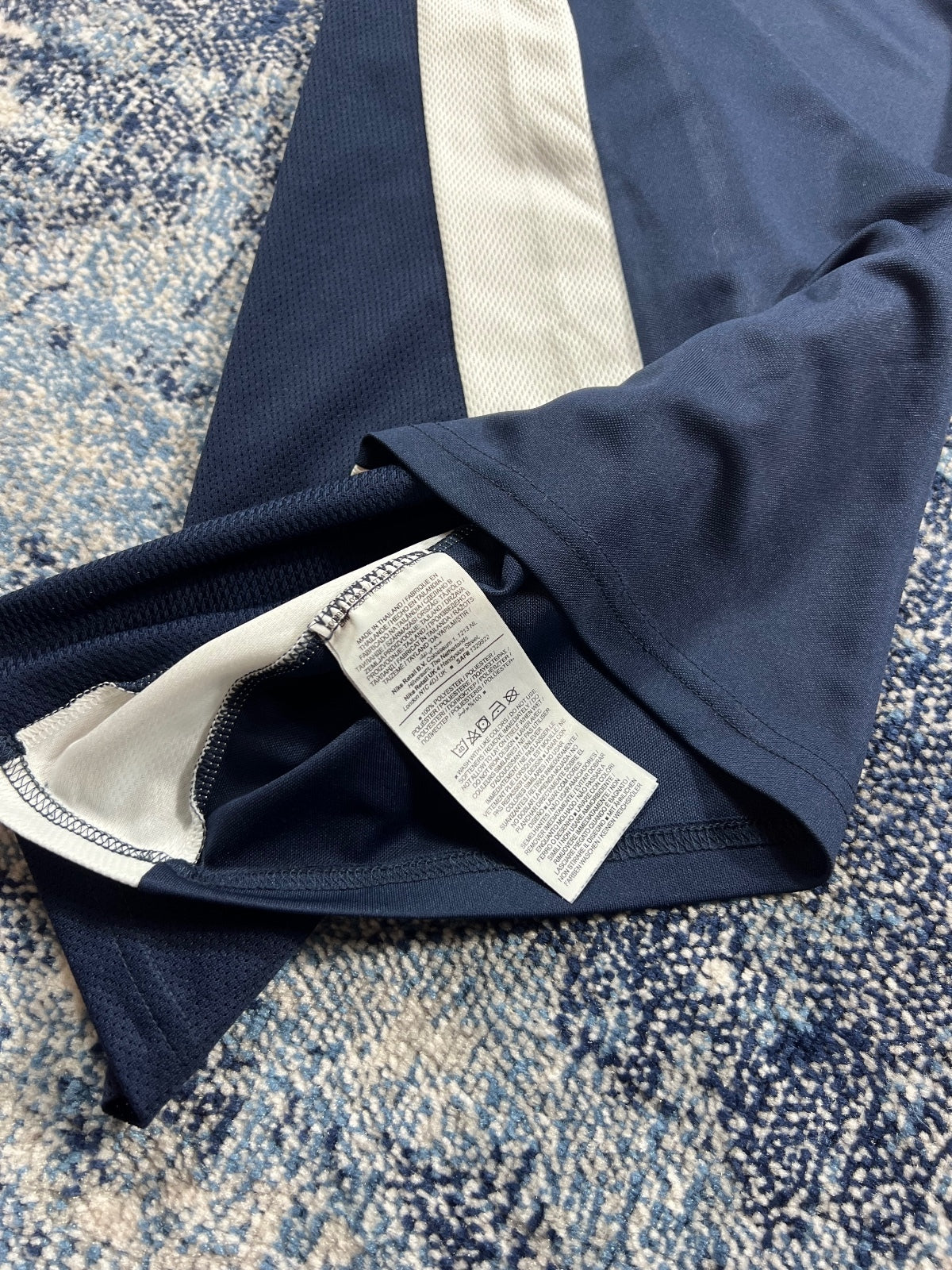 Nike Dri Fit Academy T Shirt and Shorts Set – Navy, Men's Small in Navy, men's Small – detail view