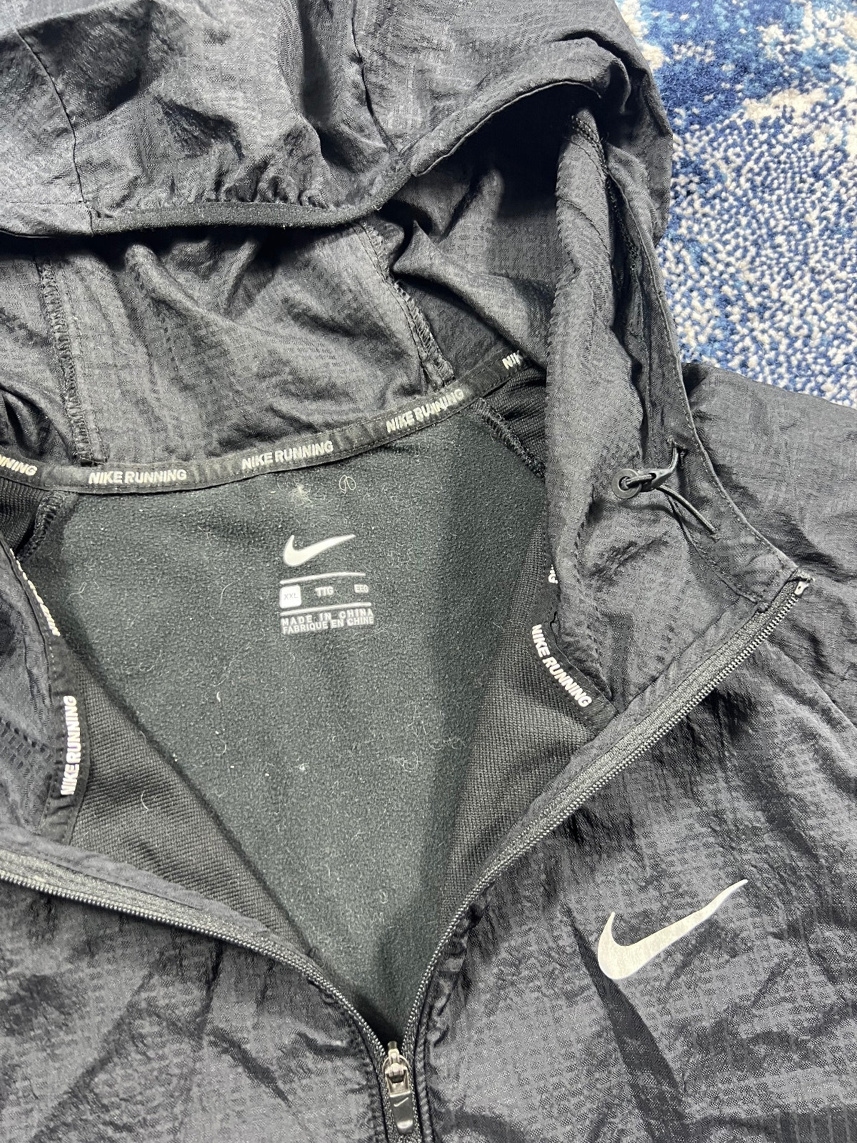 Nike Repel Miler Windrunner Jacket – Black, Men's XL in Black, men's XL – detail view