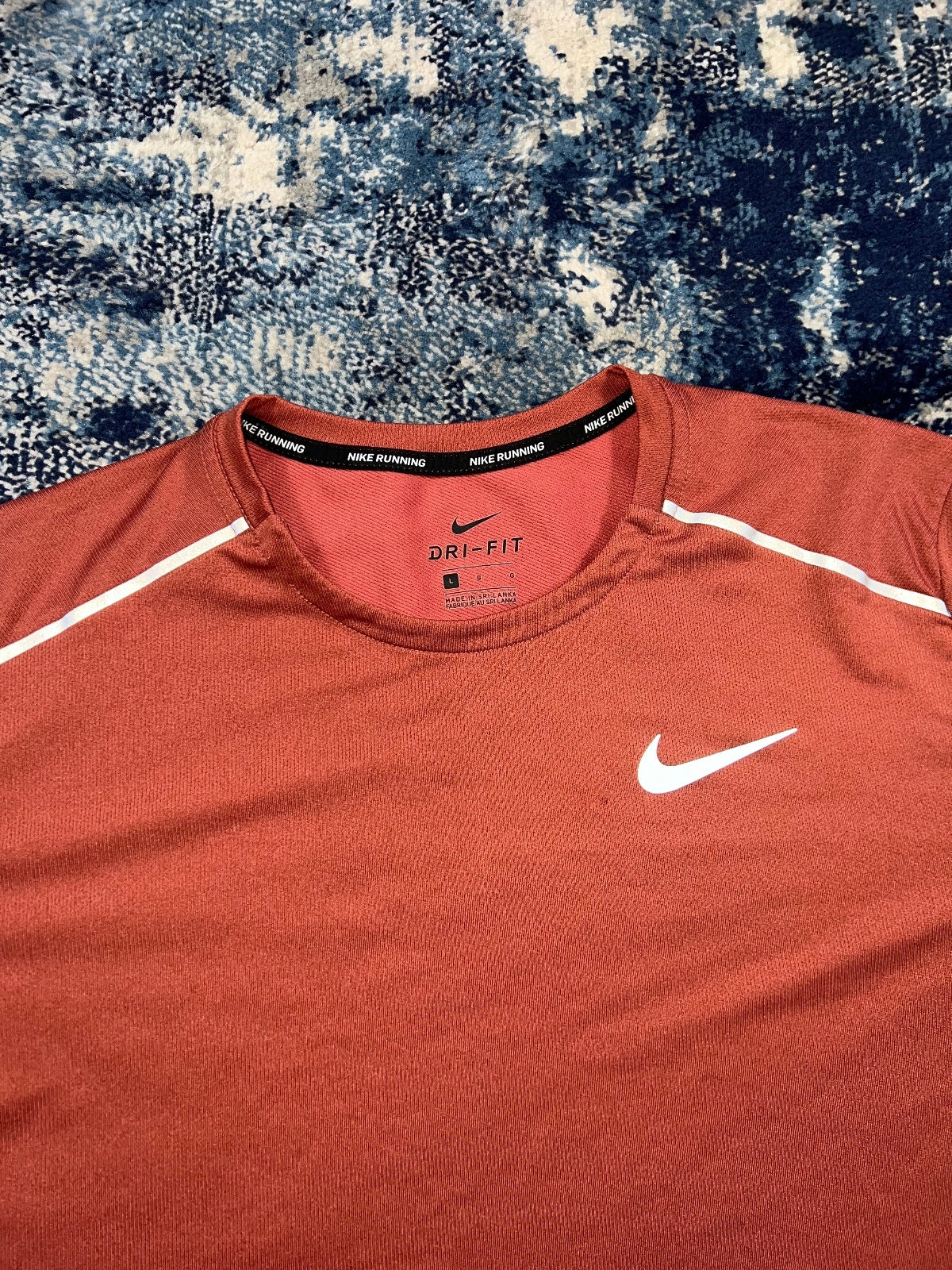 Nike Running Element Long Sleeved Crew Neck Jumper – Coral, Men's Large in Coral, men's Large – alternate view