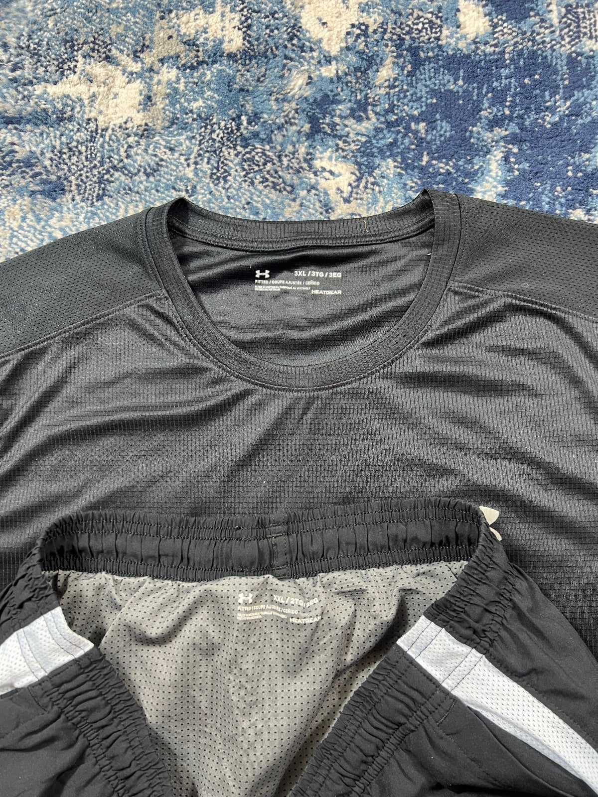 Under Armour T Shirt and Shorts Set – Black, Men's XL in Black, men's XL – detail view