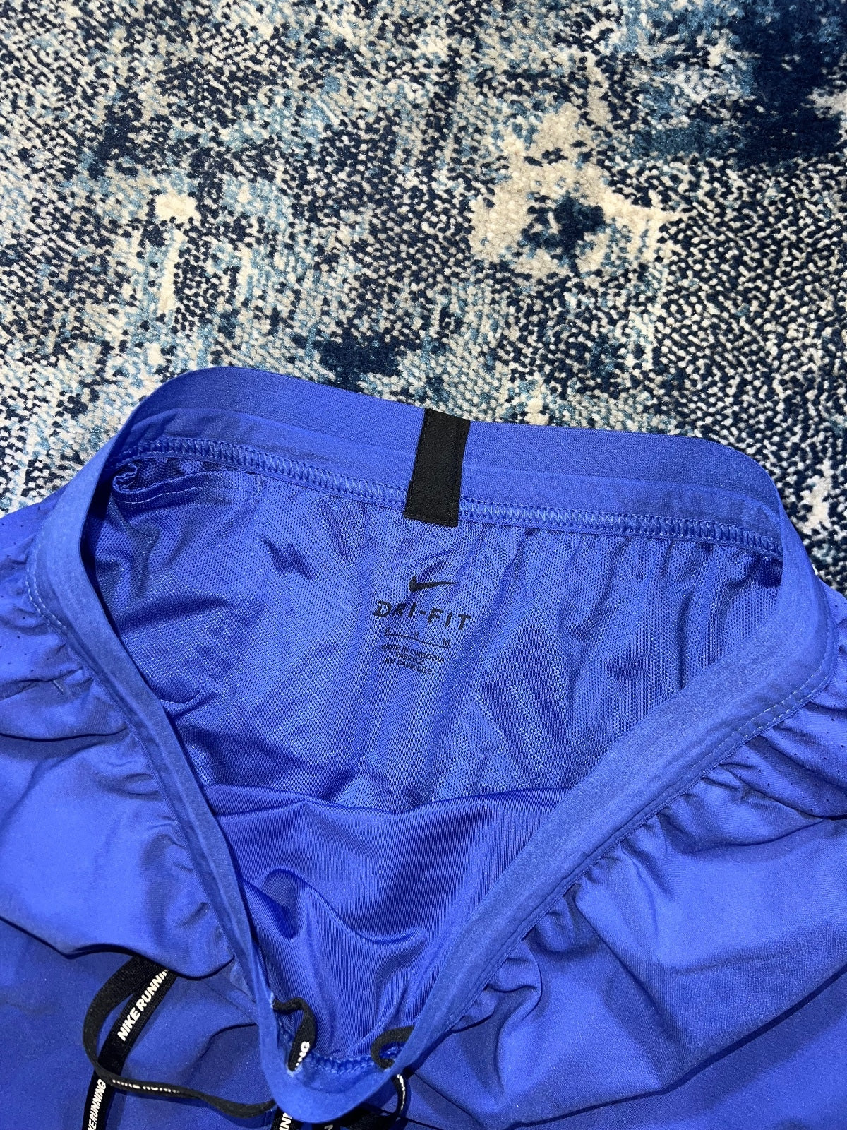 Nike Running Flex Stride Shorts – Navy, Men's Medium in Navy, men's Medium – detail view