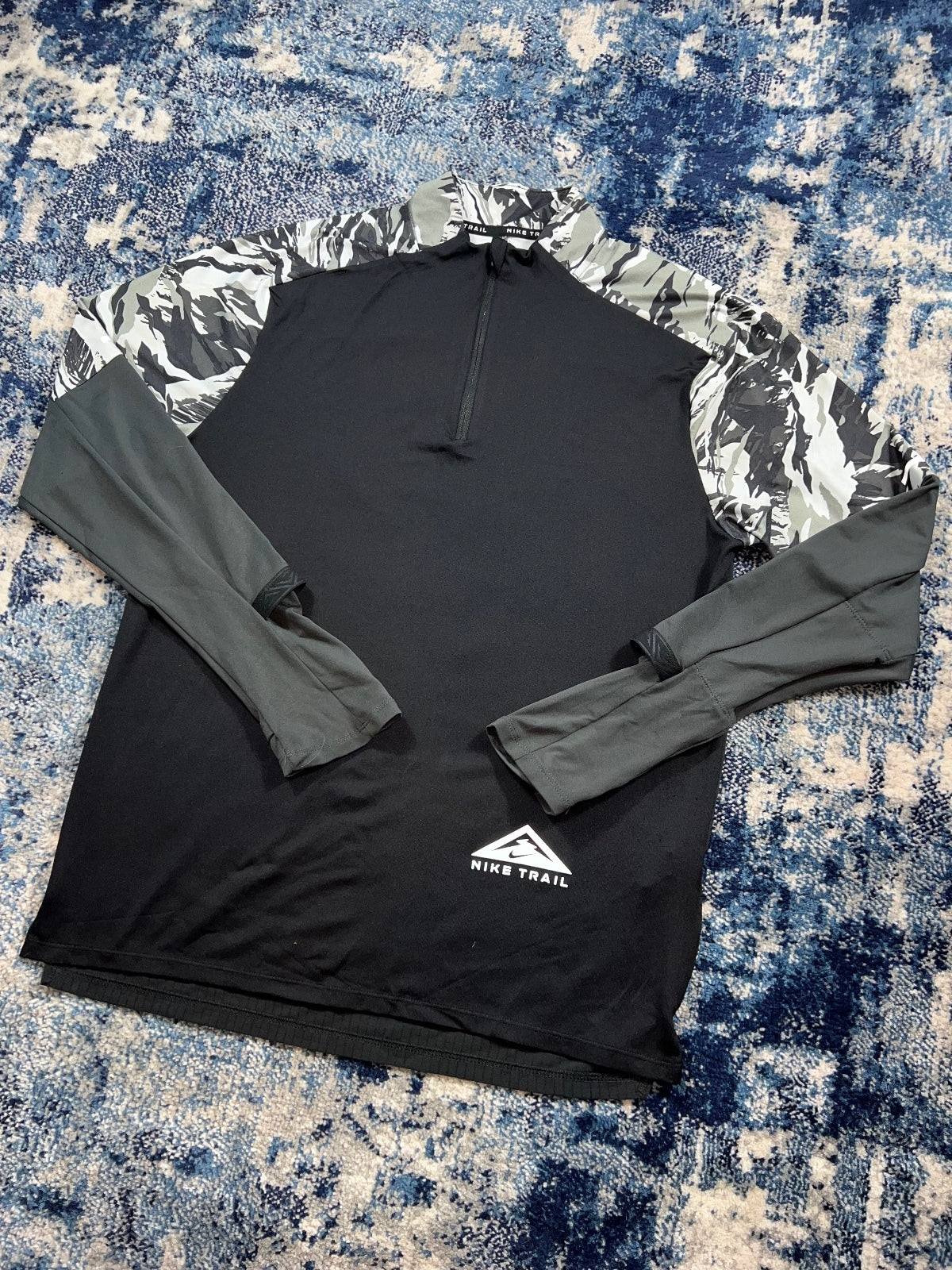 Nike Trail Rare 1/4 Zip – Black, Men's Medium in Black, men's Medium – alternate view
