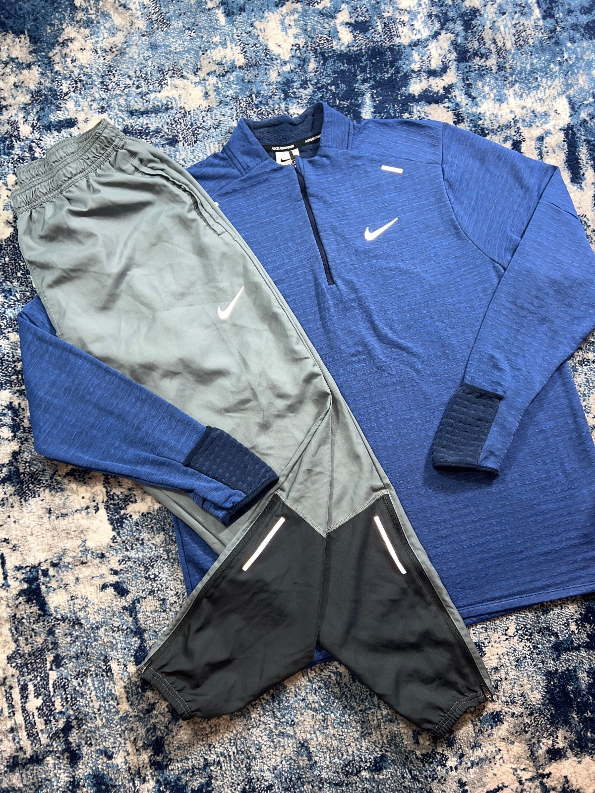 Nike Running Element Therma-FIT 1/4-Zip / Challenger Dri-FIT Bottoms Tracksuit - product image