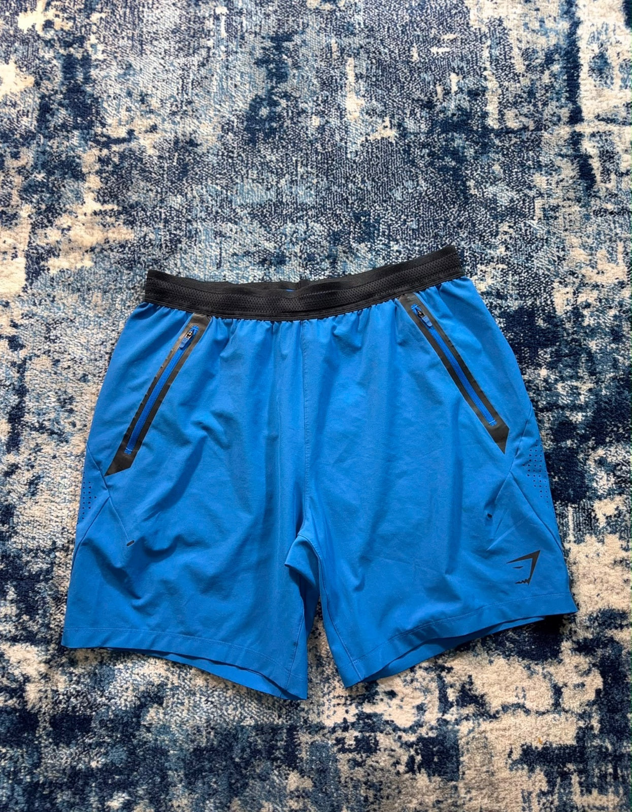 Gymshark Active Shorts – Blue, Men's Medium in Blue, men's Medium – detail view