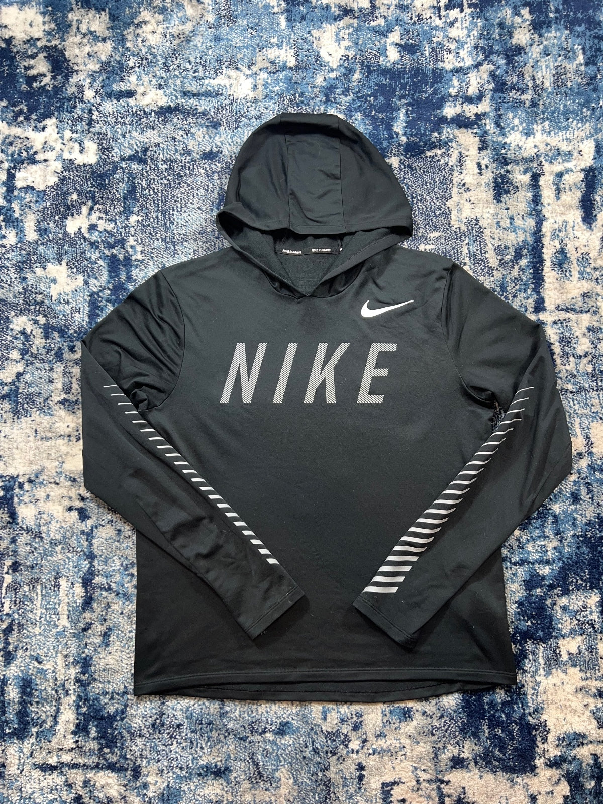 Nike Running Dri Fit Hoodie – Black, Men's Small in Black, men's Small – front view