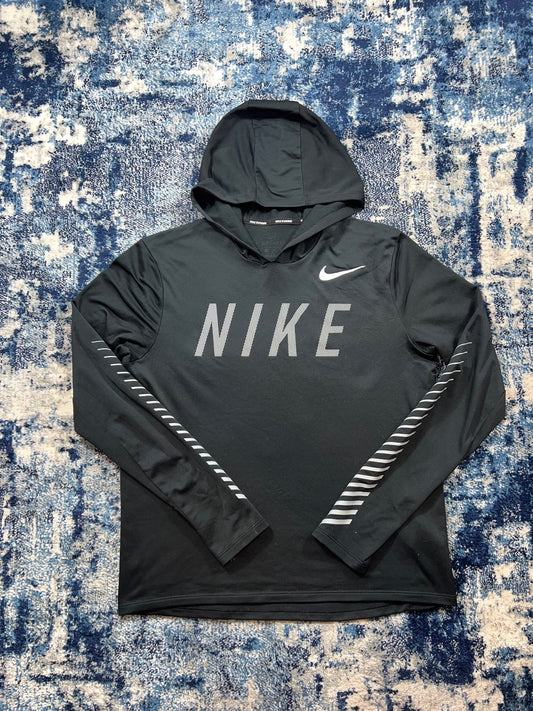 Nike Running Dri Fit Hoodie – Black, Men's Small in Black, men's Small – front view