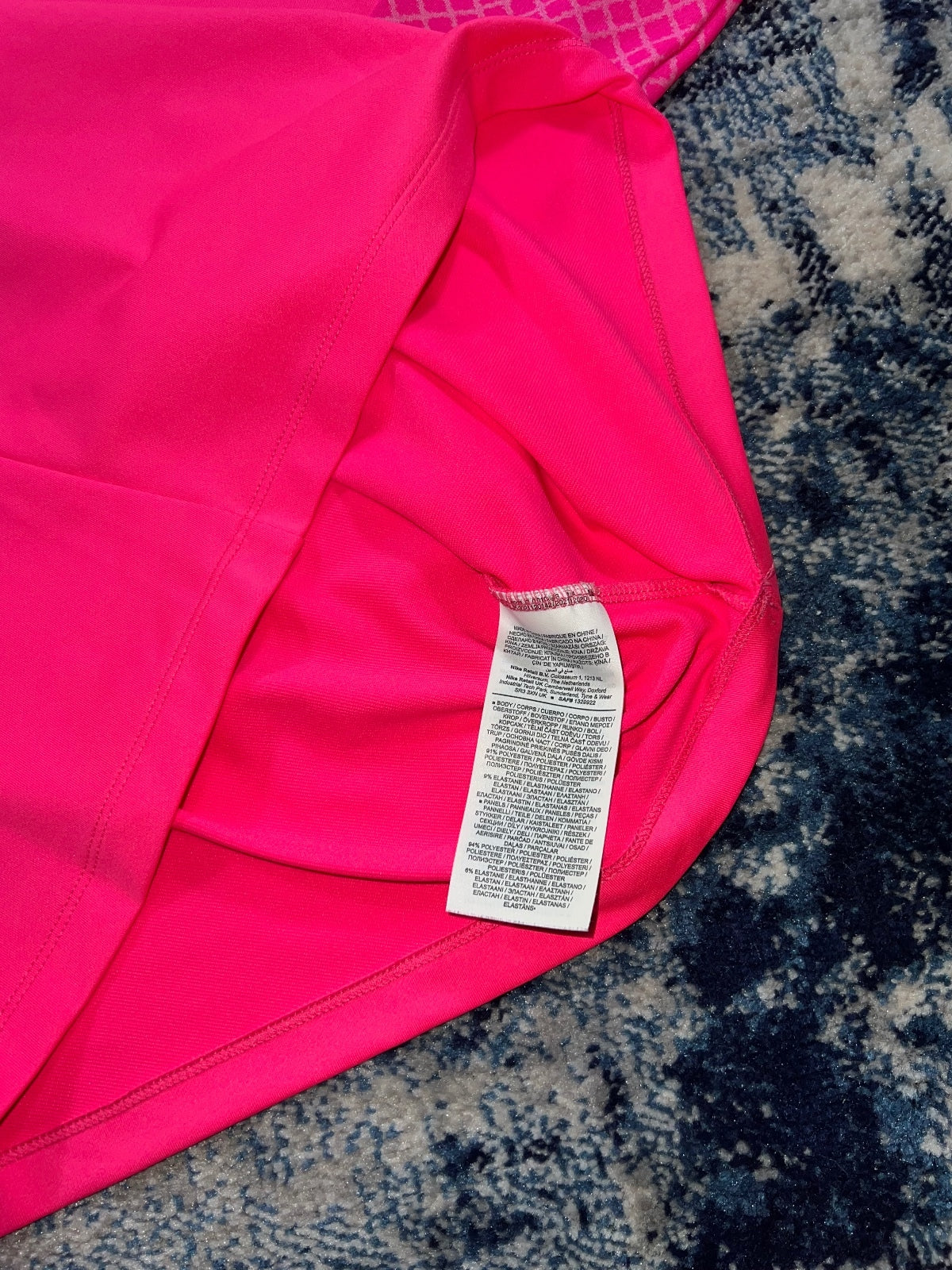 Nike Strike Academy Dri Fit 1/4 Zip Drill Top – Hot Pink, Men's Medium in Hot Pink, men's Medium – detail view