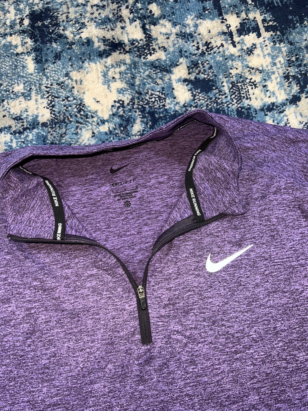 Nike Running Element 1/4 Zip – Purple, Men's Large in Purple, men's Large – alternate view