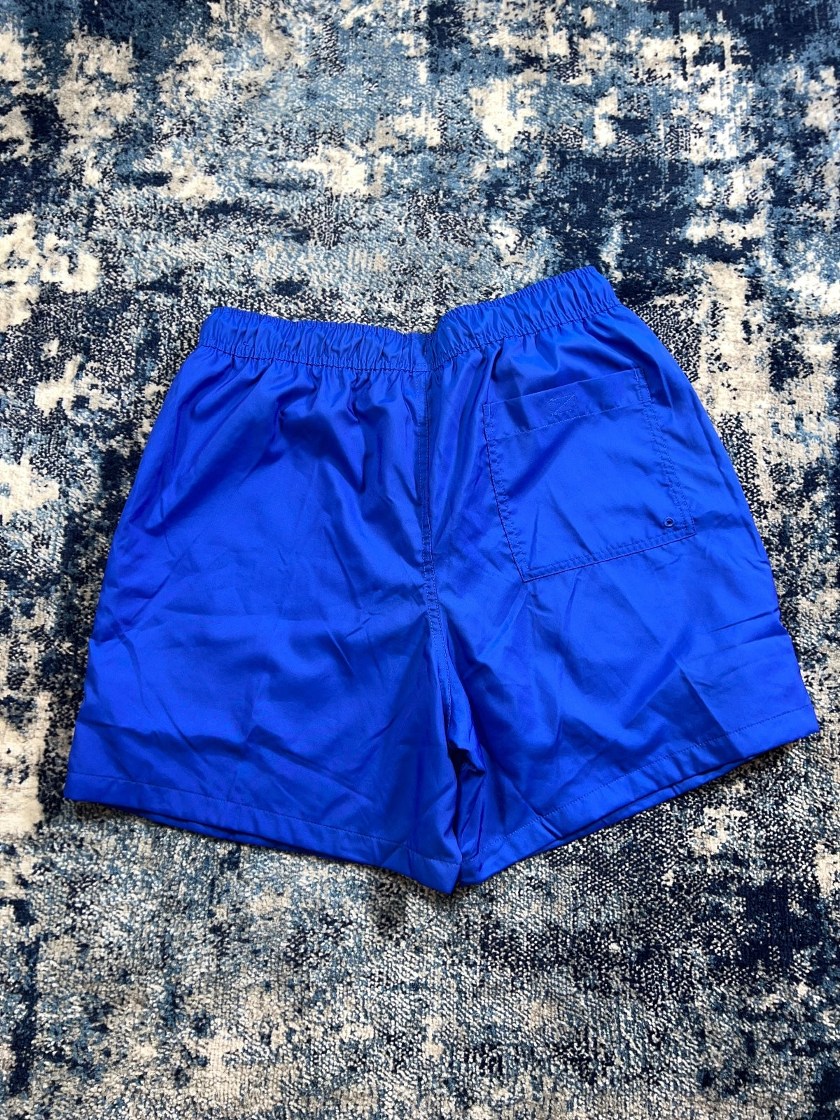 Nike Club Woven Flow Shorts – Blue, Men's Medium in Blue, men's Medium – detail view