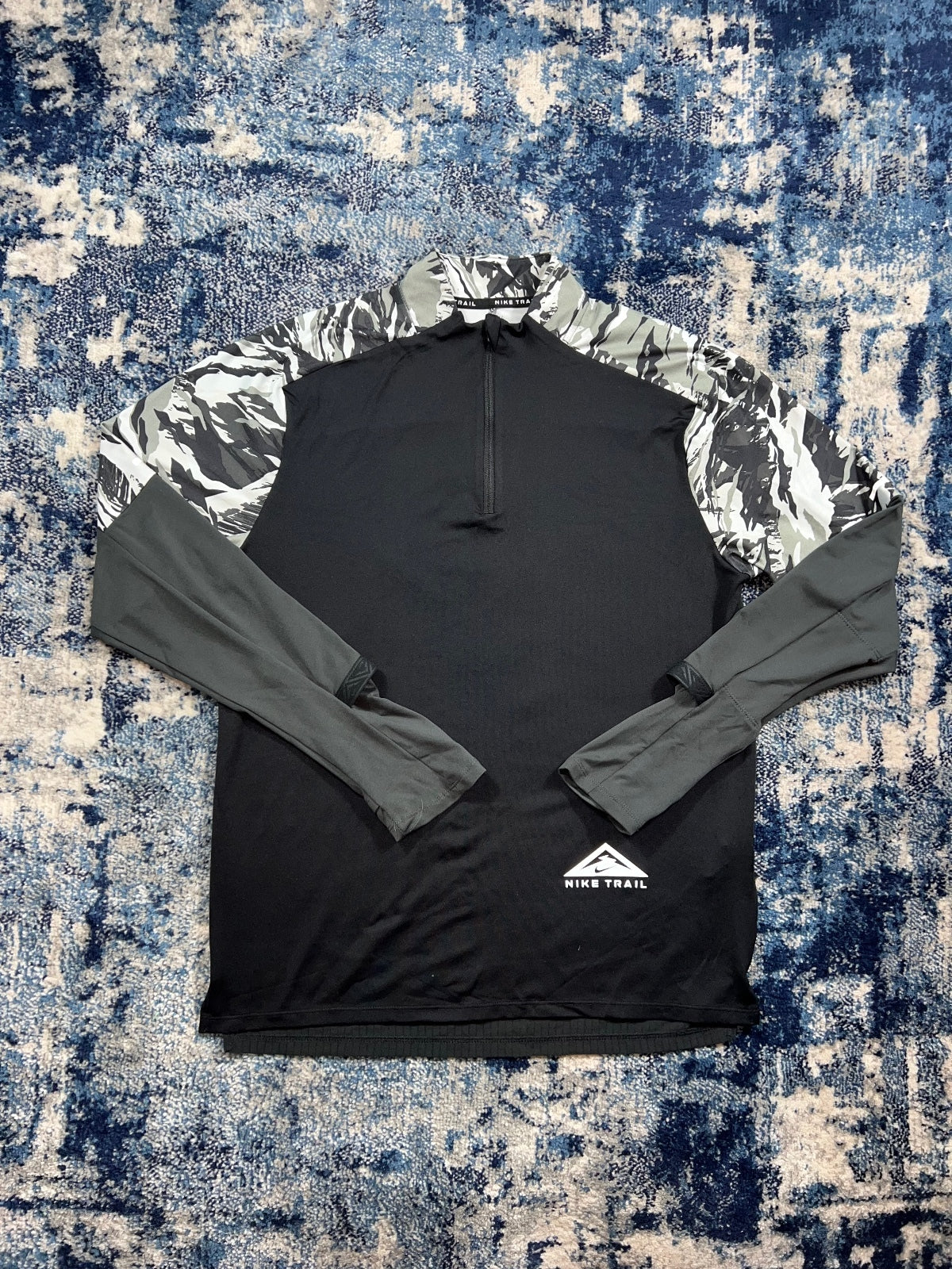 Nike Trail Rare 1/4 Zip – Black, Men's Medium in Black, men's Medium – front view