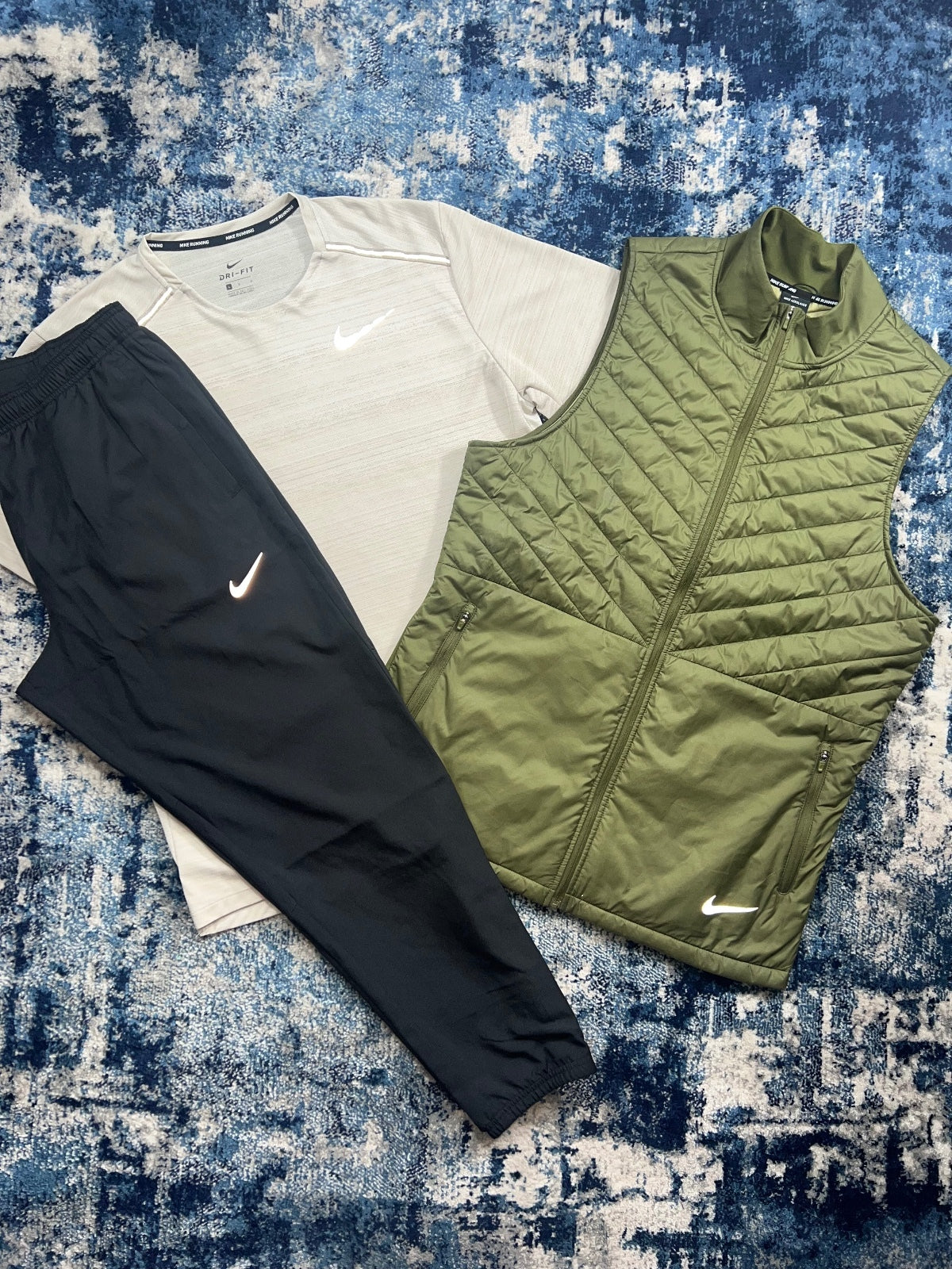 Nike Miler / Aerolayer Gilet Challenger Tracksuit 3 Piece Set