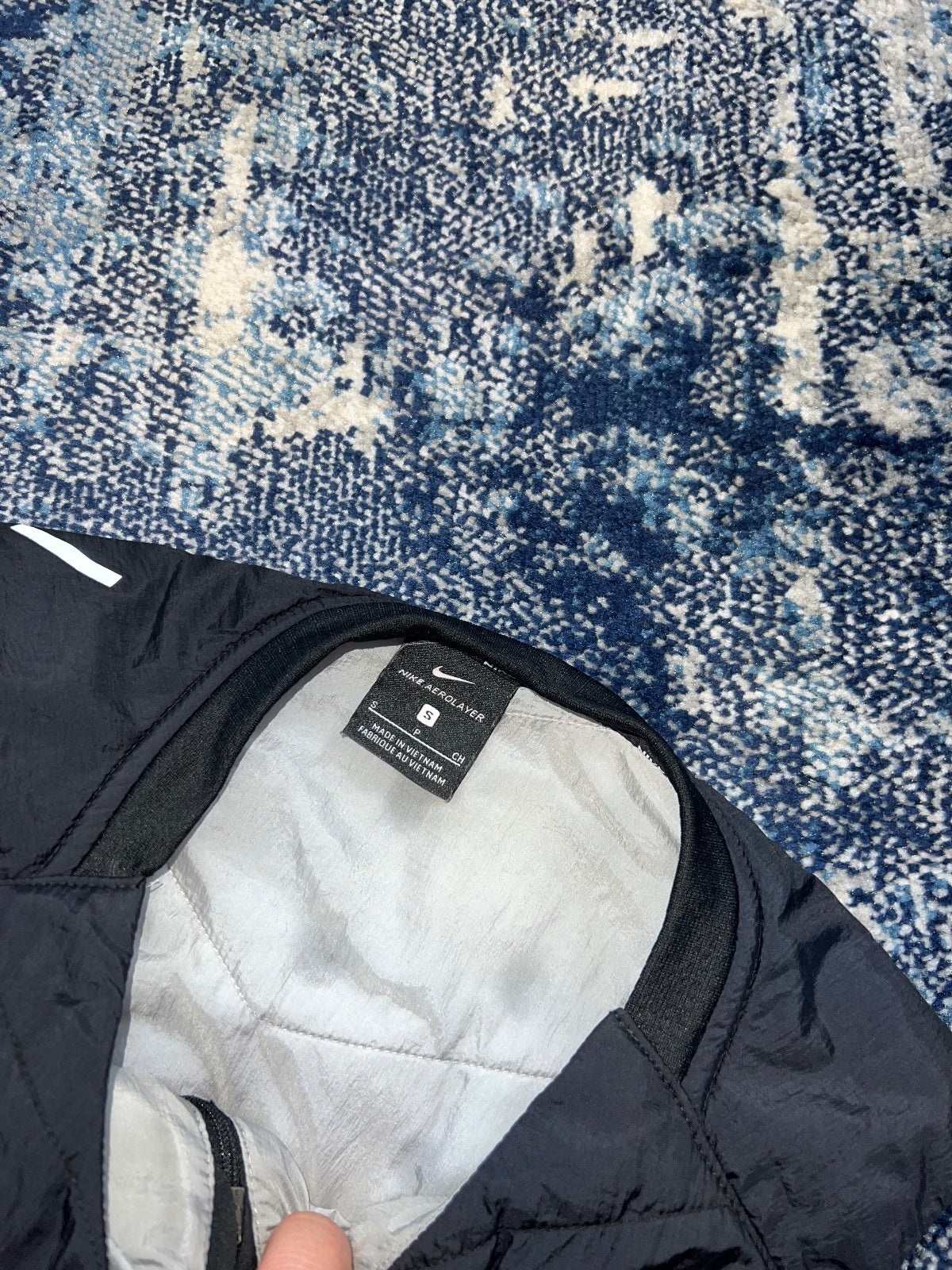 Nike Aerolayer Gilet Miler 3 Piece Tracksuit Set – Black, Men's Small in Black, men's Small – detail view