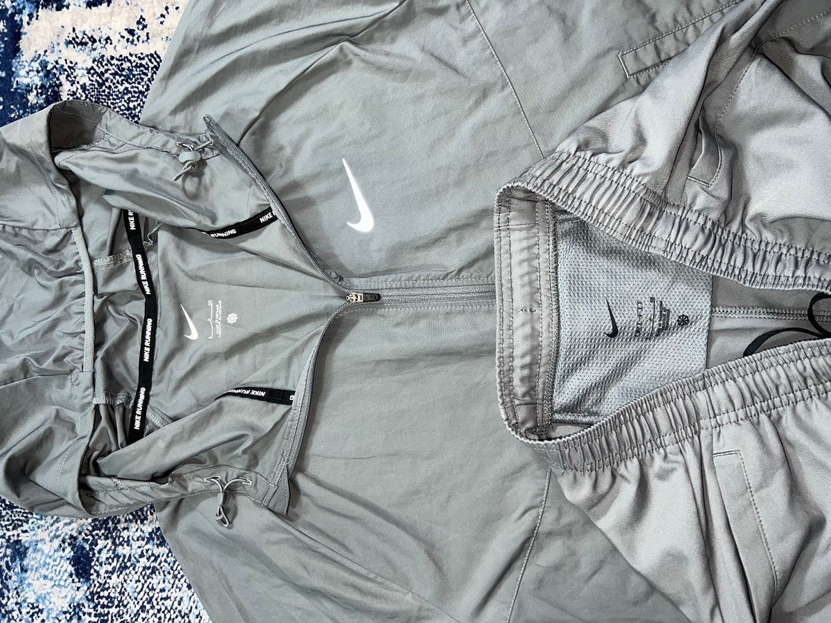 Nike Repel Miler Windrunner men's smoke grey running set, size Small – view 7