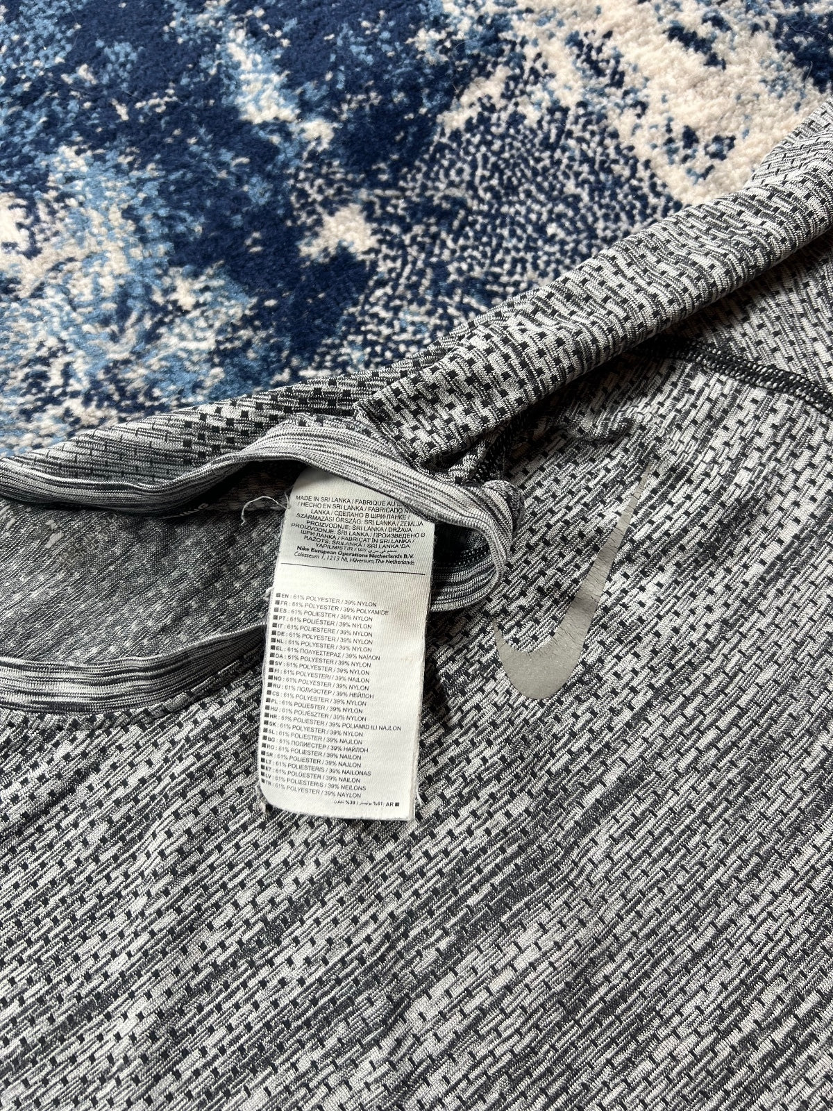 Nike Tech Knit Long Sleeved T-Shirt Charcoal Grey Small Men's - product image