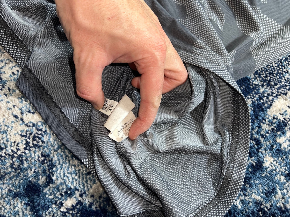 Under Armour Camo Jacquard Vanish 1/4 Zip – Gray, Men's Large in Gray, men's Large – detail view