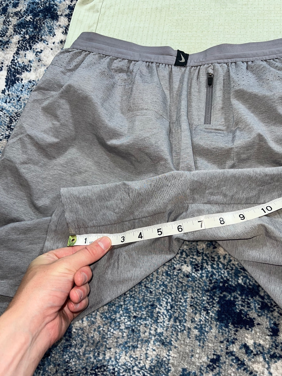 Nike Tech Knit ADV Miler T Shirt / Flex Stride Shorts Set – Gray, Men's Large in Gray, men's Large – detail view