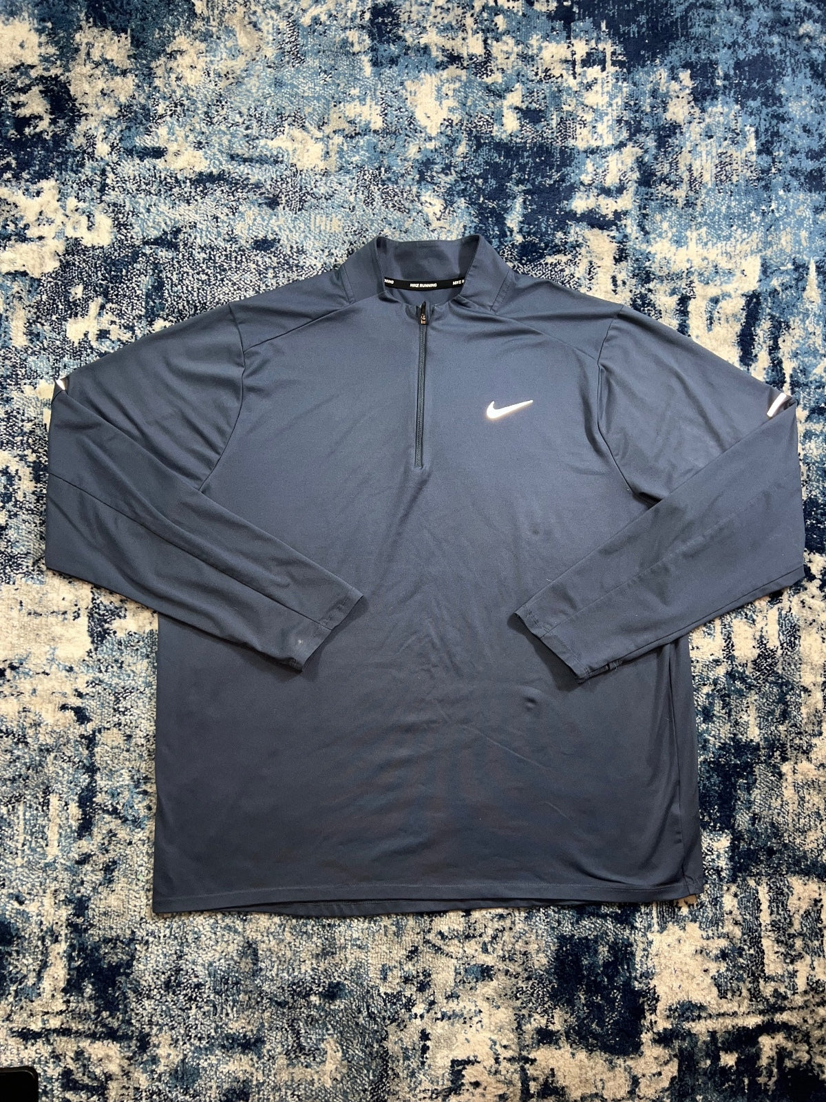 Nike Running Element 1/4 Zip – Navy, Men's XL in Navy, men's XL – front view