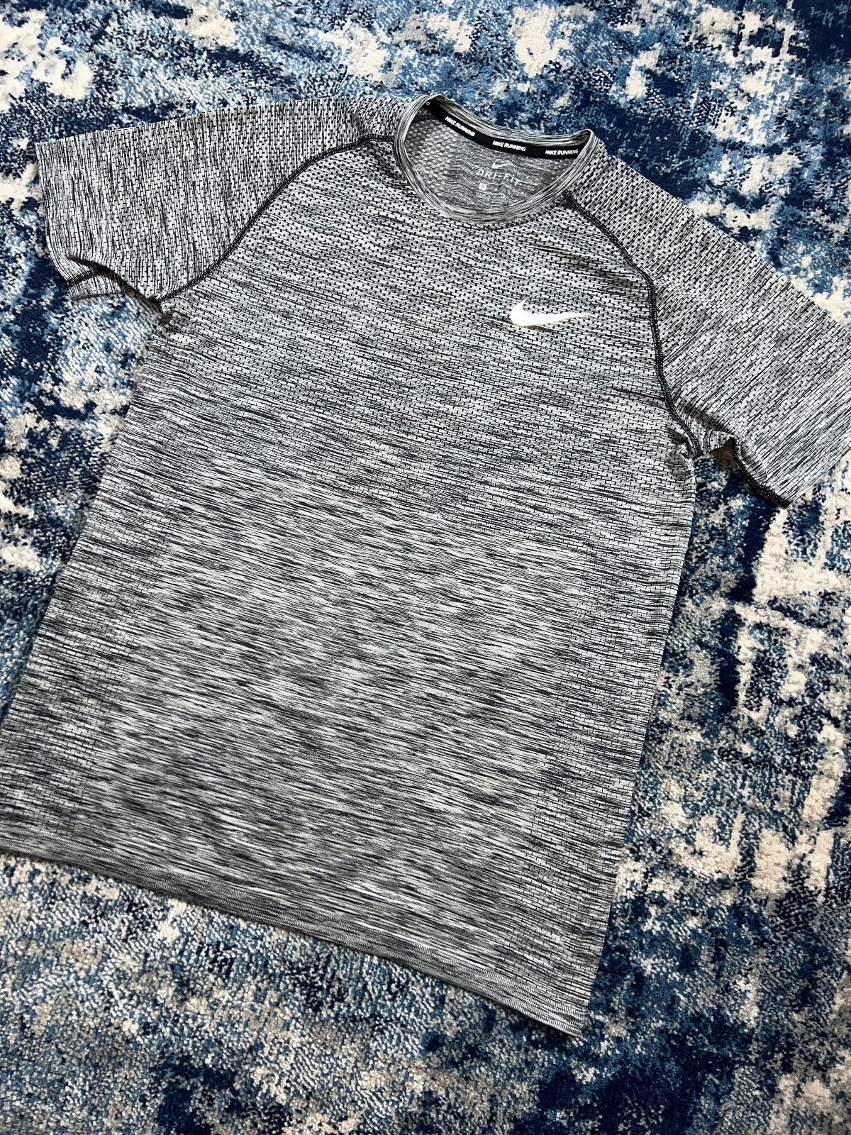 Nike Tech Knit Dri Fit T Shirt – Gray, Men's Medium in Gray, men's Medium – detail view