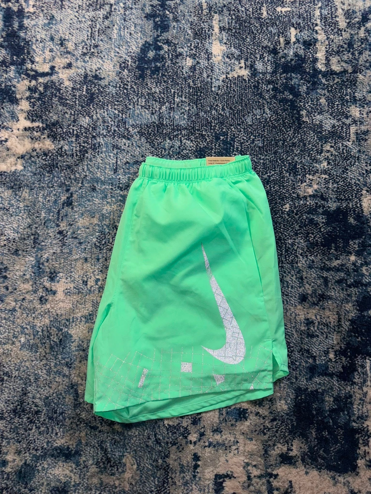 Nike Flash Running Division Challenger Shorts – Mint, Men's Small in Mint, men's Small – detail view