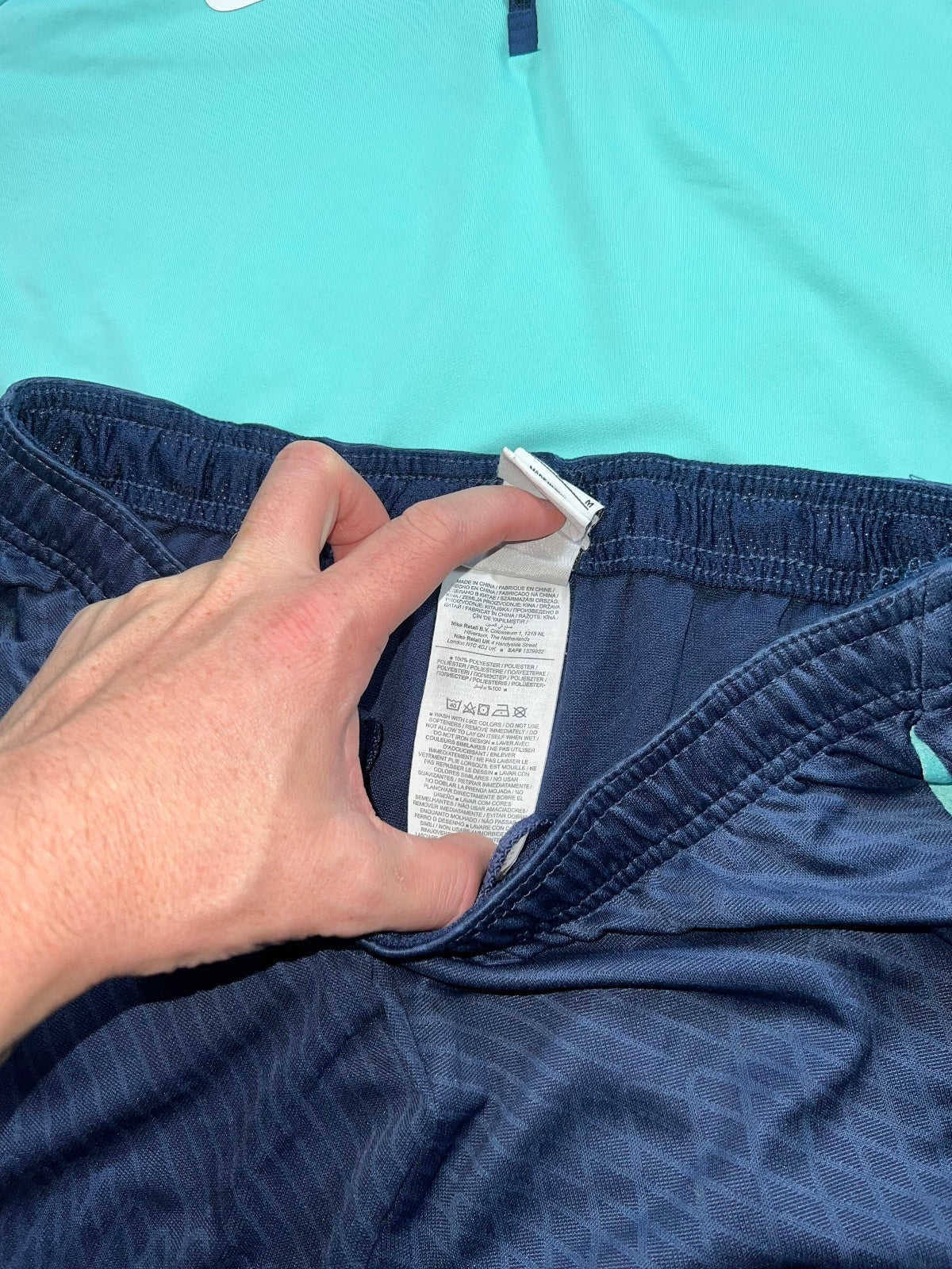 Nike Strike Academy 1/4 Zip / Shorts Tracksuit Set – Mint, Men's Medium in Mint, men's Medium – detail view