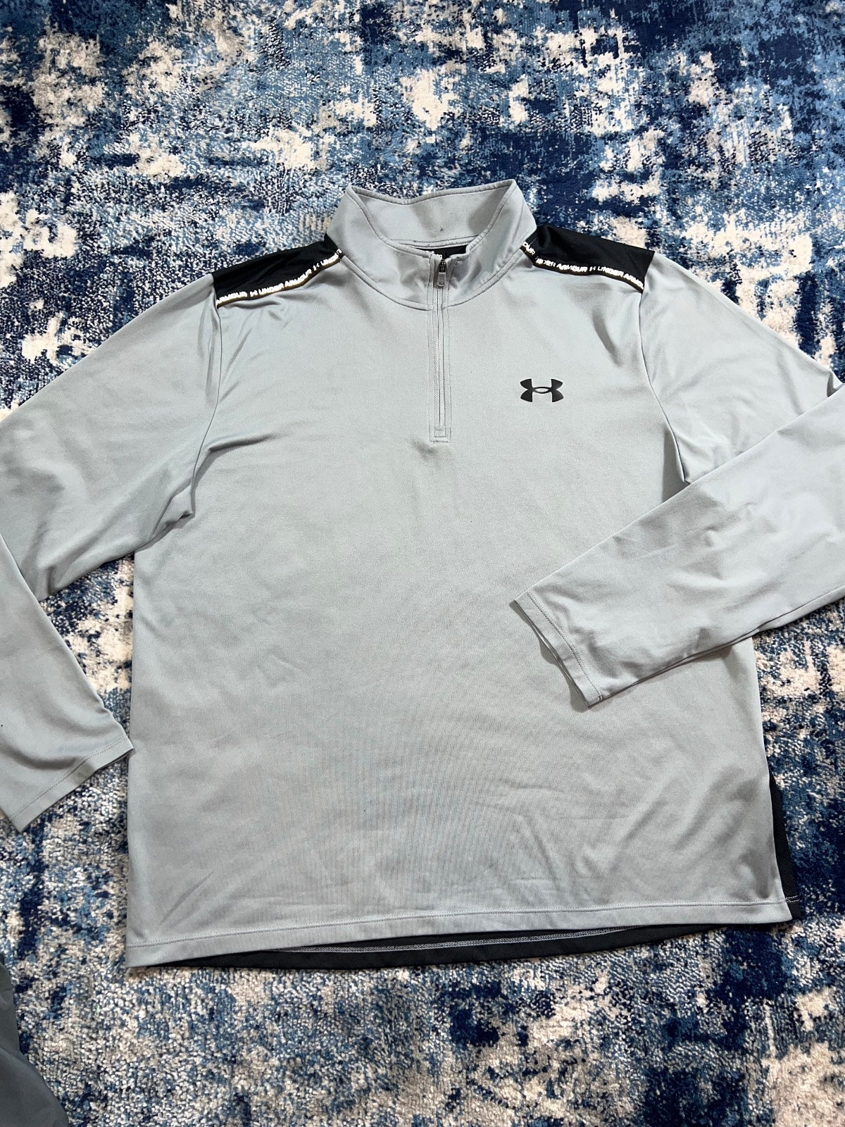 Under Armour 1/4 Zip / Cargo Bottoms Tracksuit Set – Gray, Men's Large in Gray, men's Large – alternate view