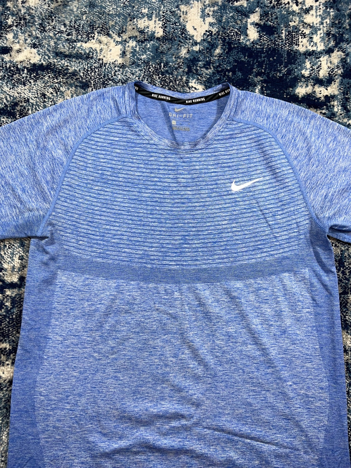 Nike Tech Knit Ultra T Shirt – LightBlue, Men's Large in LightBlue, men's Large – detail view