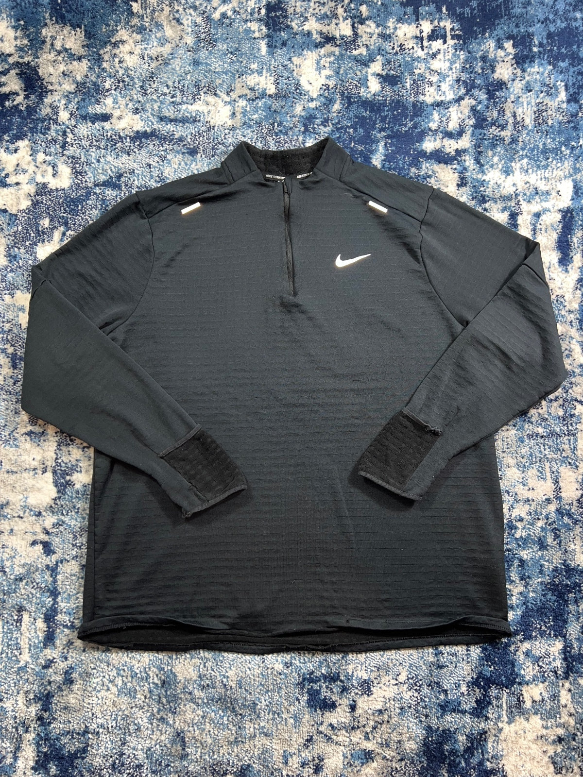 Nike Element Therma Fit Running 1/4 Zip – Black, Men's Medium in Black, men's Medium – front view