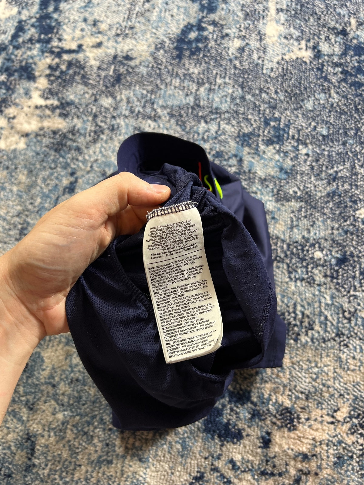Nike Wildrun Meekz Flex Stride Shorts – Navy, Men's Large in Navy, men's Large – detail view