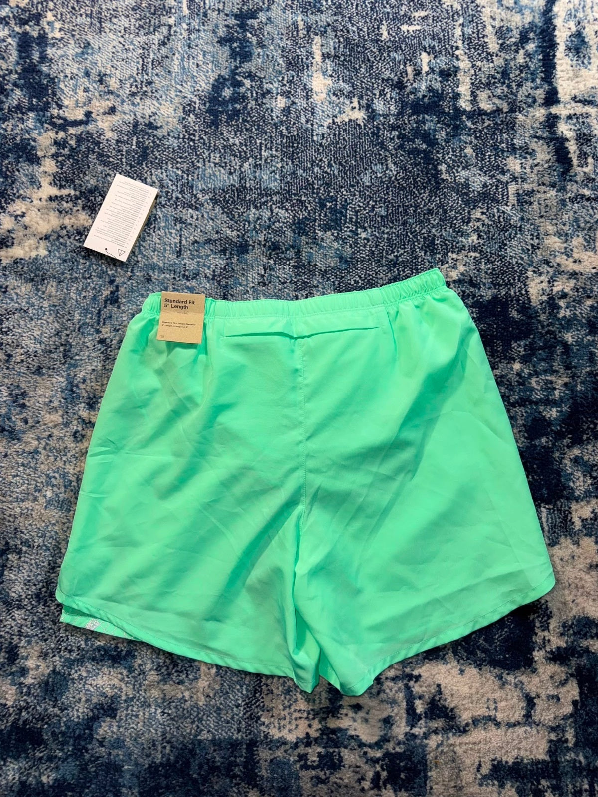 Nike Flash Running Division Challenger Shorts – Mint, Men's Small in Mint, men's Small – detail view