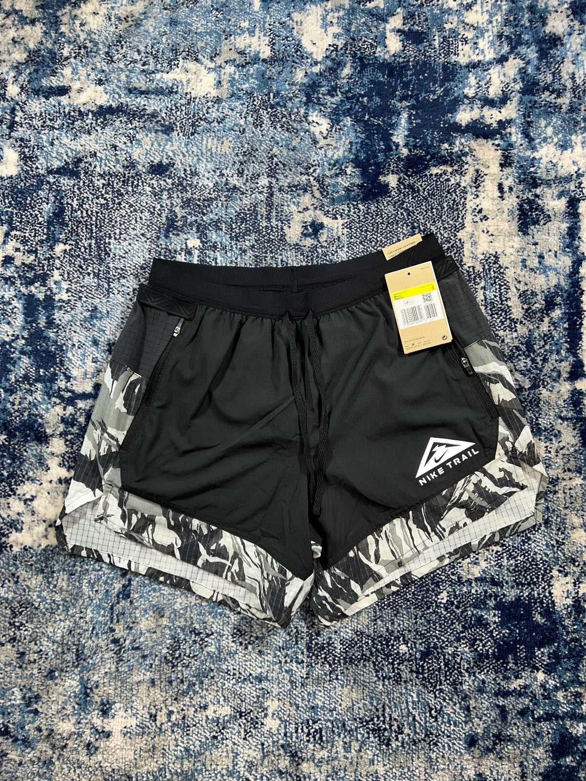 Nike Trail Shorts – Black, Men's Small in Black, men's Small – front view