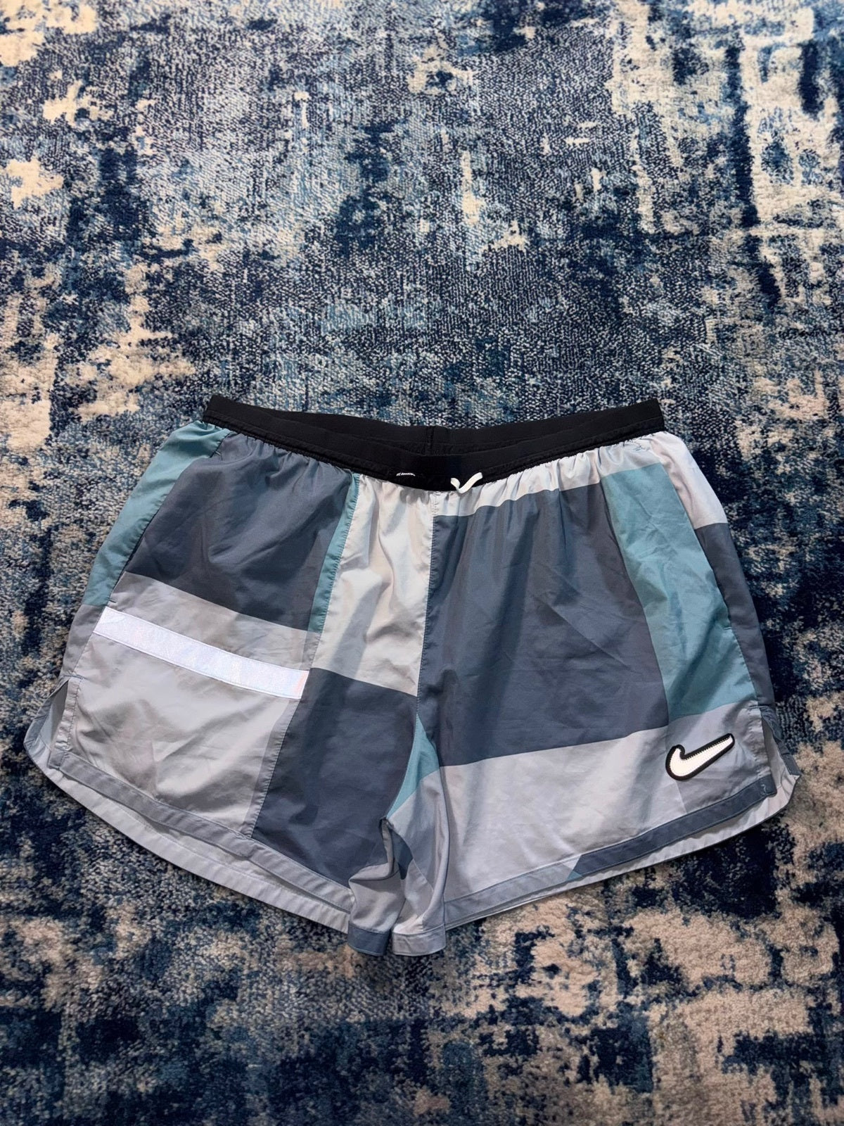 Nike Wildrun Patchwork Flex Shorts – Blue, Men's 2XL in Blue, men's 2XL – detail view