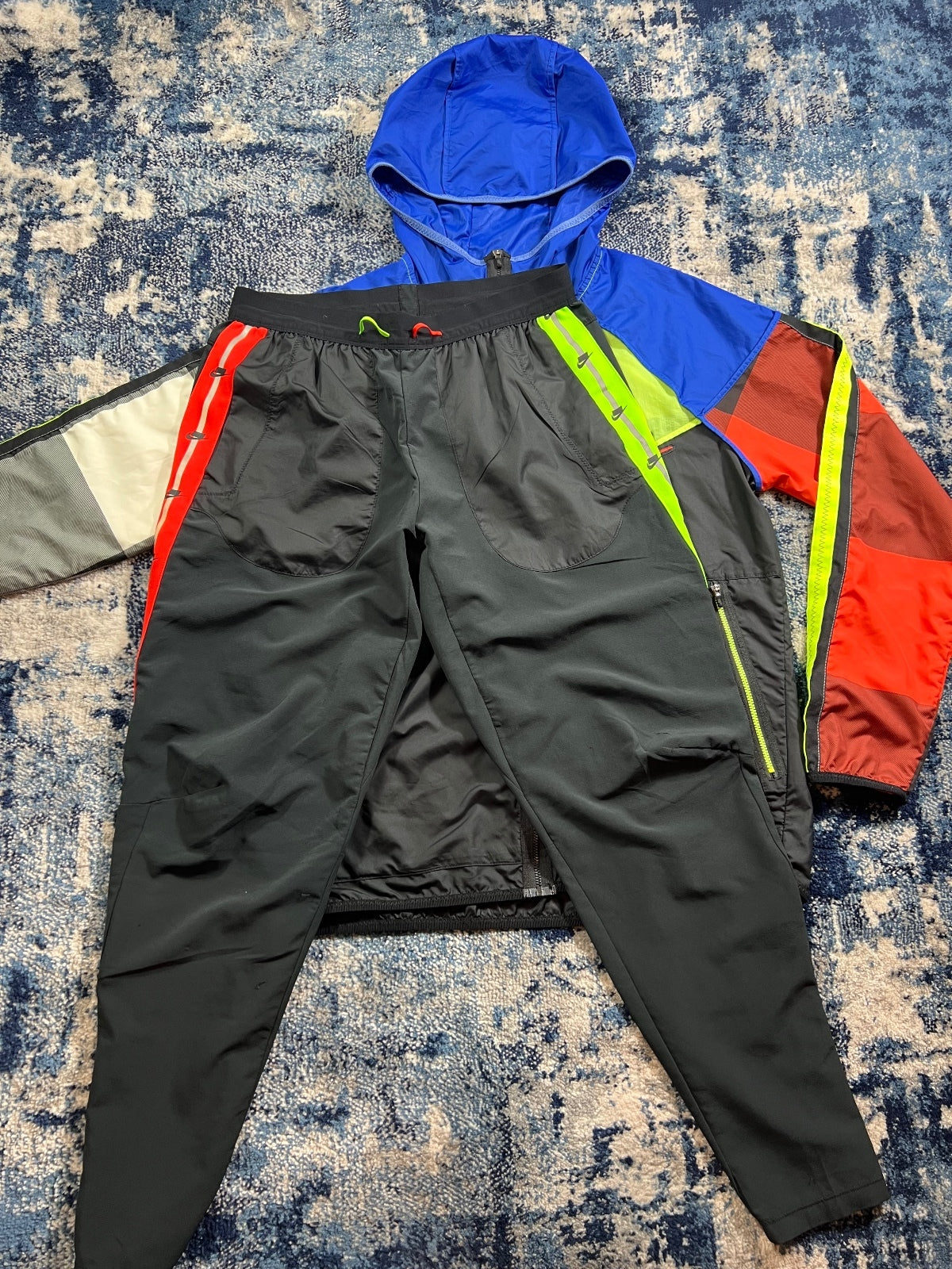 Nike Meekz Wildrun Block OG Windrunner / Bottoms Tracksuit Set – Multi, Men's Medium in Multi, men's Medium – alternate view