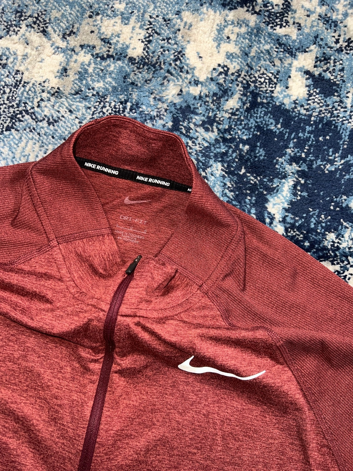 Nike Running Element 1/4 Zip – Burgundy, Men's Large in Burgundy, men's Large – alternate view