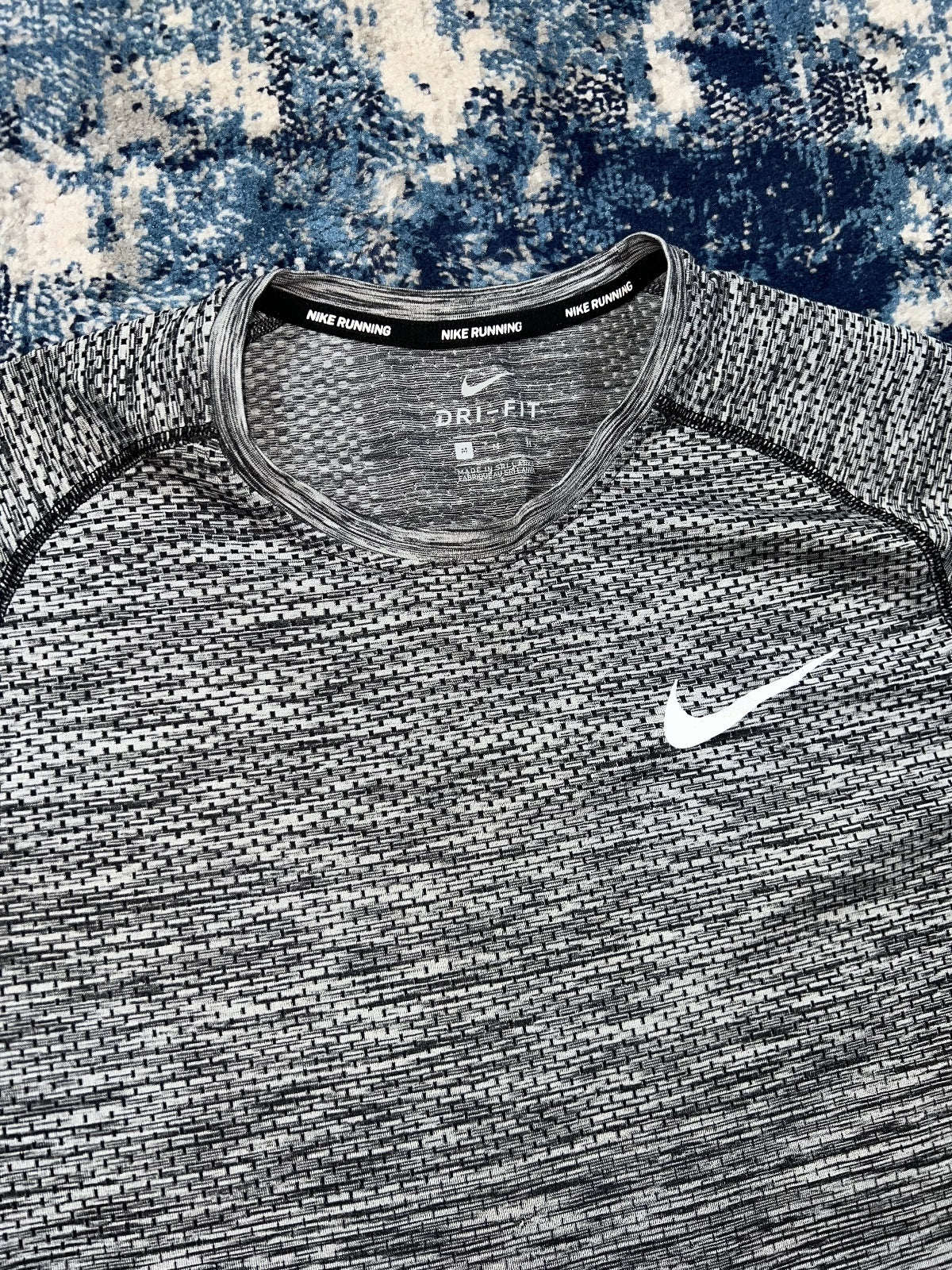 Nike Tech Knit Dri Fit T Shirt – Gray, Men's Medium in Gray, men's Medium – detail view