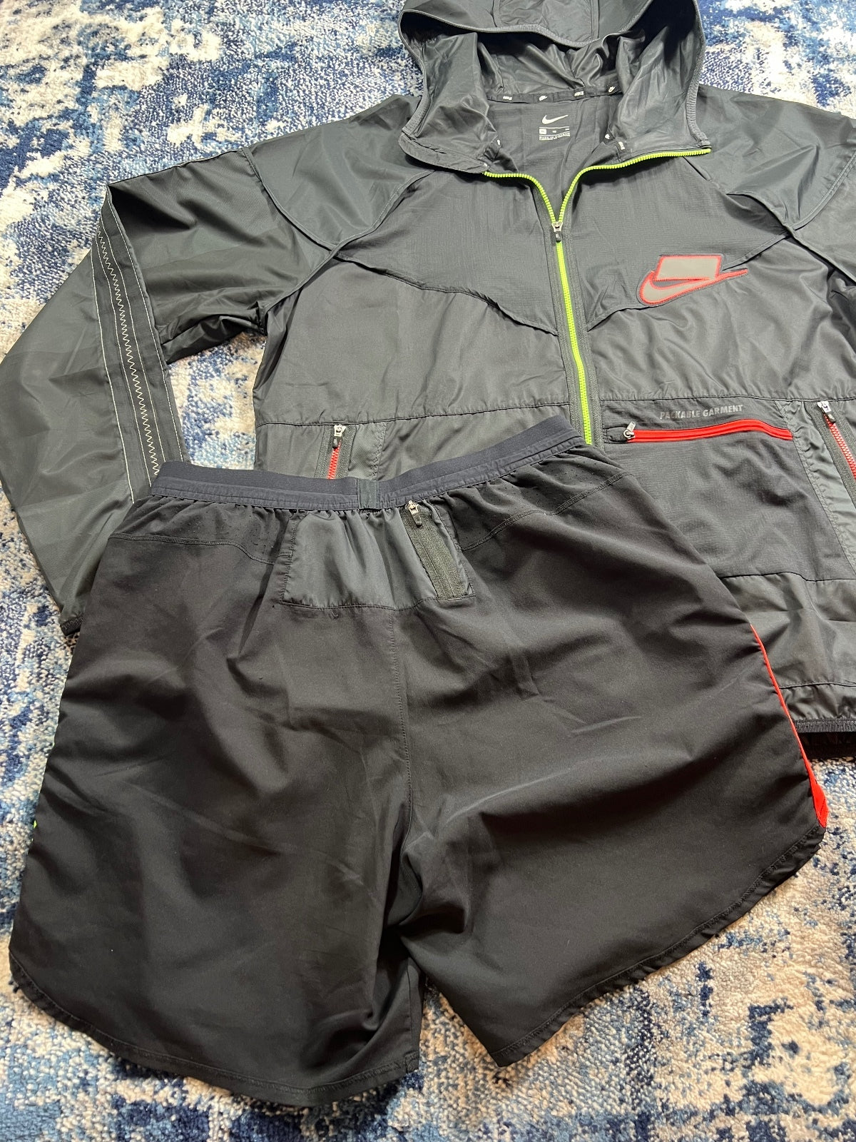 Nike Wildrun Meekz Windrunner / Flex Stride Shorts Tracksuit Set – Multi, Men's Large in Multi, men's Large – detail view