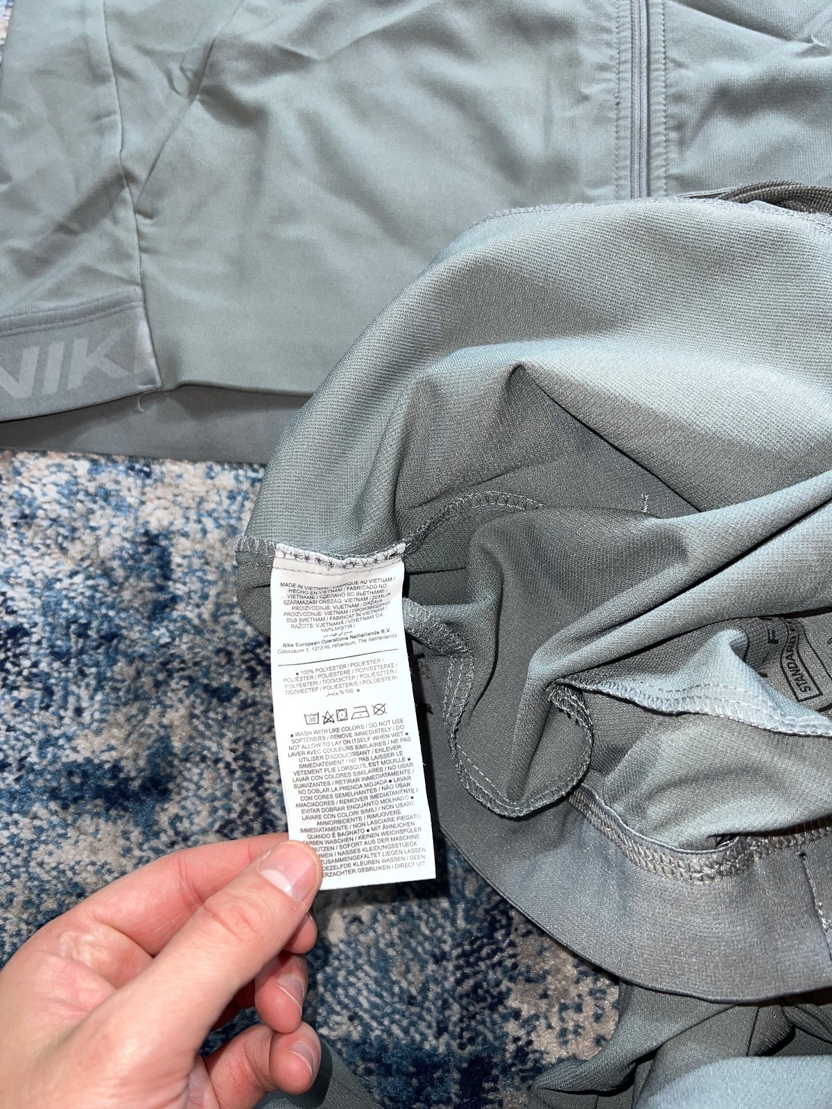 Nike Pro Training Tracksuit Set – Gray, Men's Large in Gray, men's Large – detail view