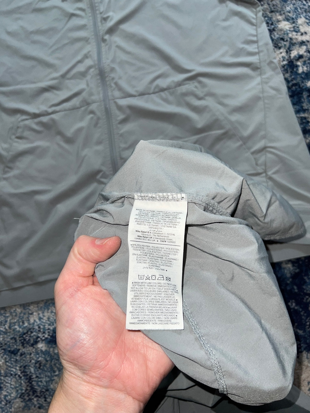 Nike Pro Vent Max Training Tracksuit Set – Gray, Men's Medium in Gray, men's Medium – detail view
