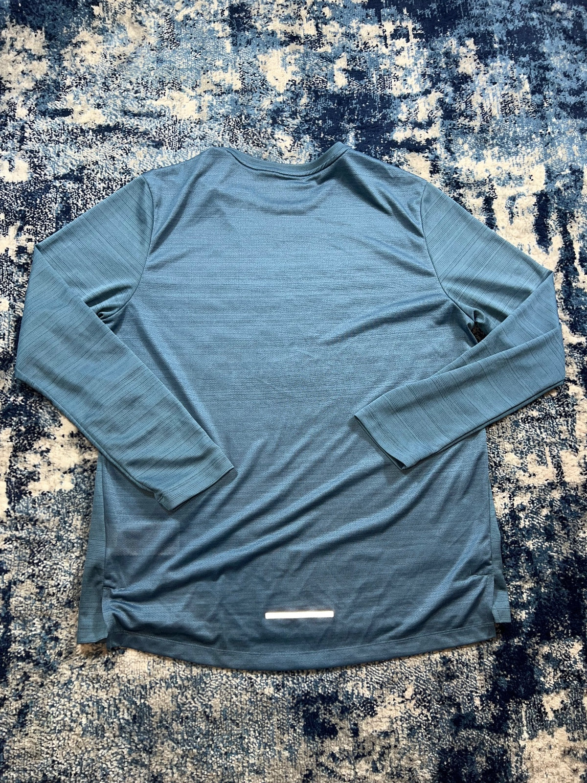 Nike Miler Long Sleeved T Shirt – LightBlue, Men's Large in LightBlue, men's Large – detail view