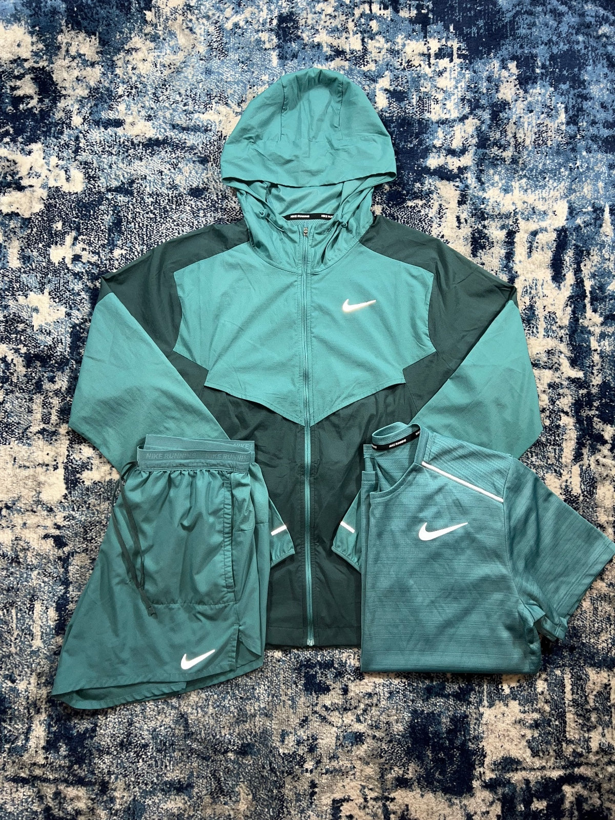 Nike Repel Miler Windrunner 3 Piece Tracksuit Set Medium Men's Reflective