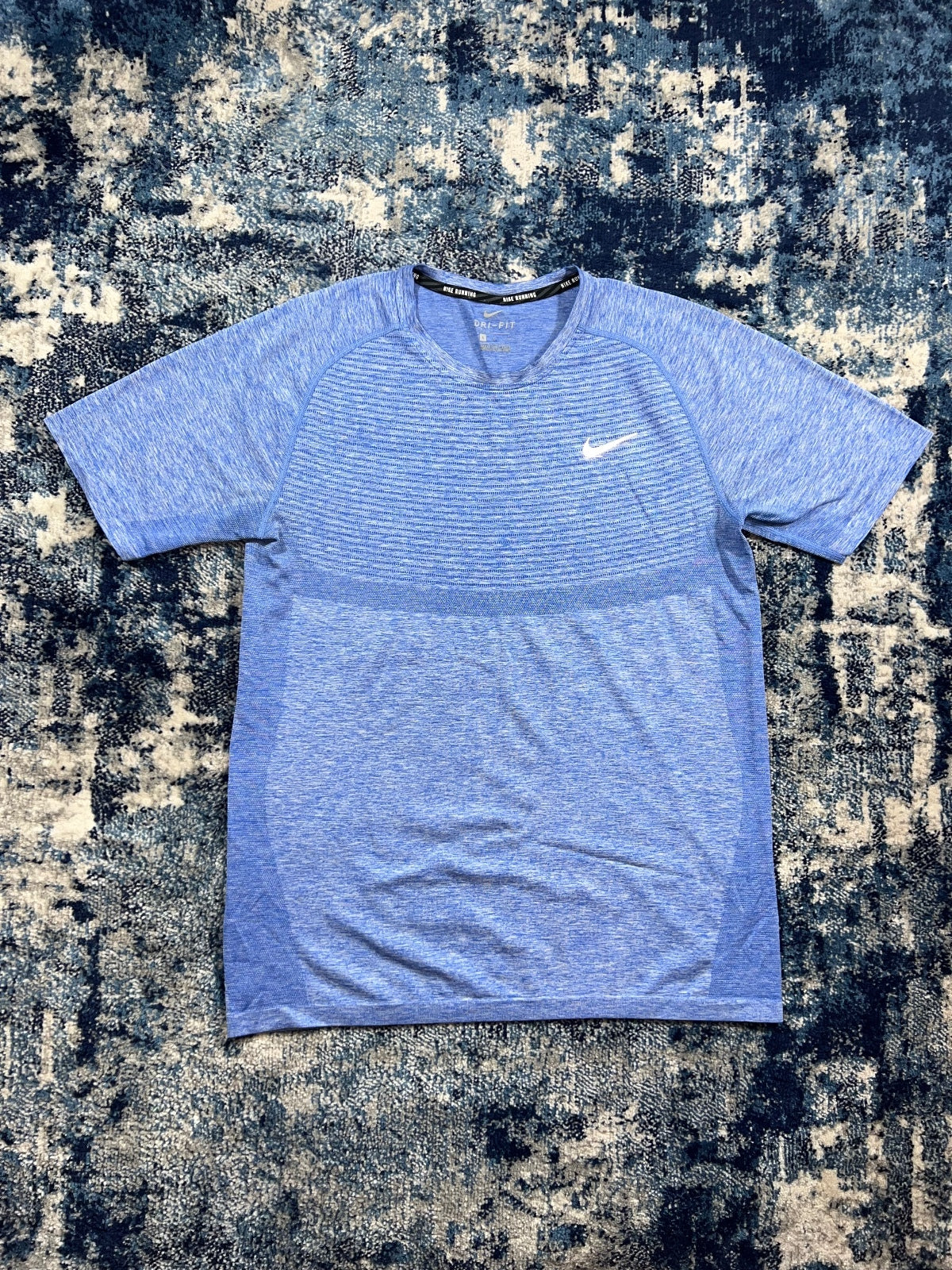 Nike Tech Knit Ultra T Shirt – LightBlue, Men's Large in LightBlue, men's Large – front view