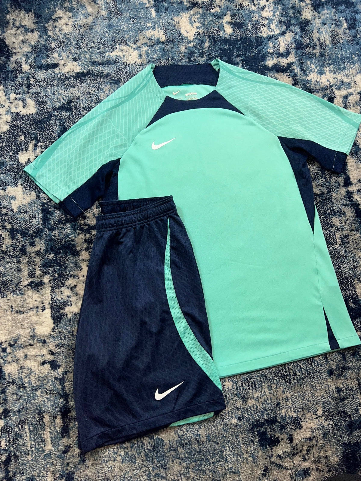 Nike Strike Academy T Shirt and Shorts Set – Mint, Men's Medium in Mint, men's Medium – alternate view