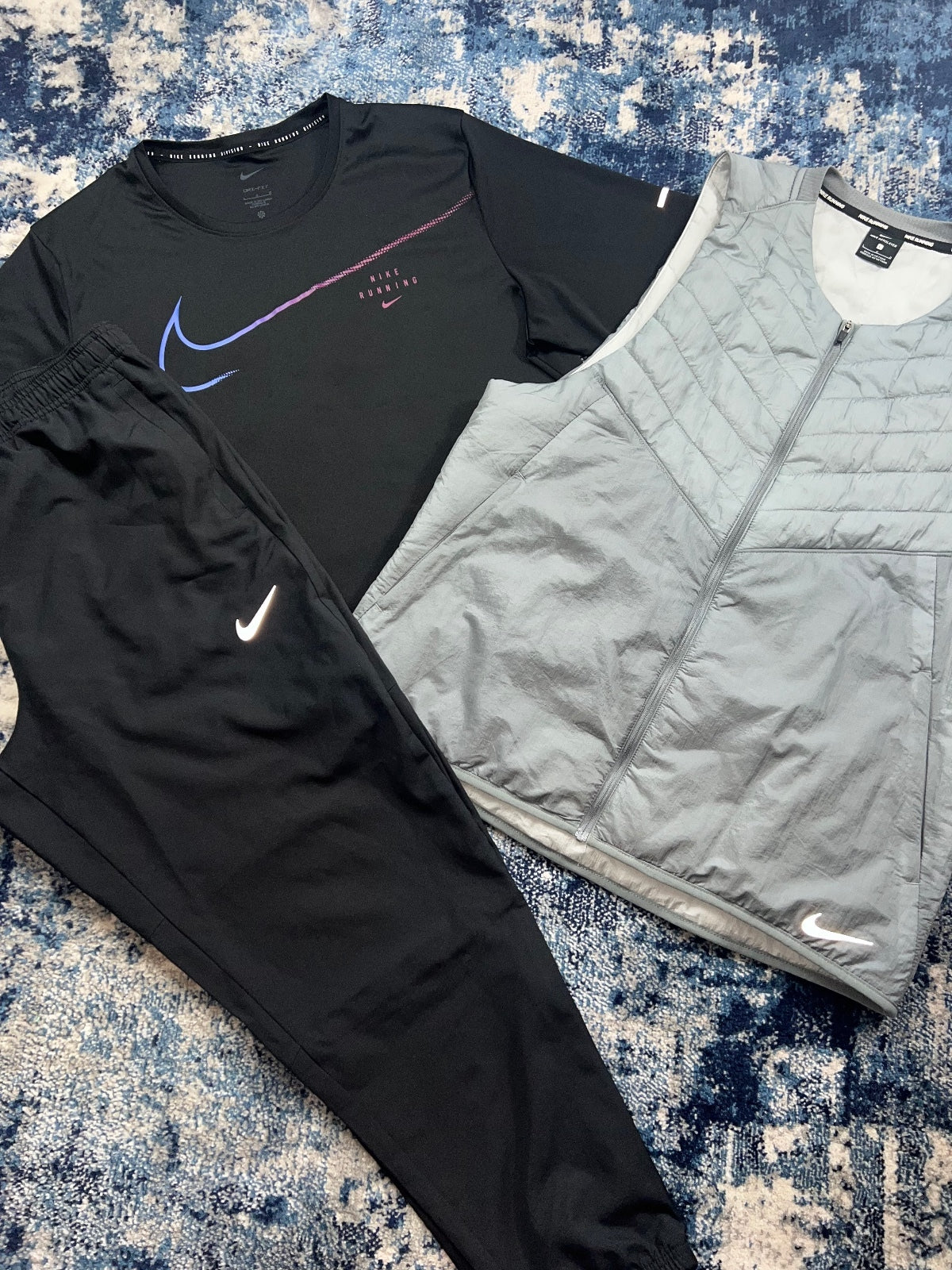 Nike Running Division Miler / Aerolayer Gilet Challenger 3 Piece Tracksuit Set - product image