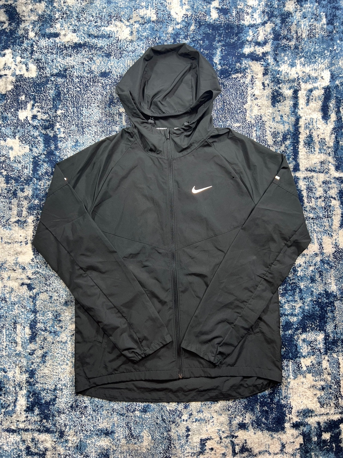 Nike Repel Miler Reflective Windrunner Jacket Black Small Men's