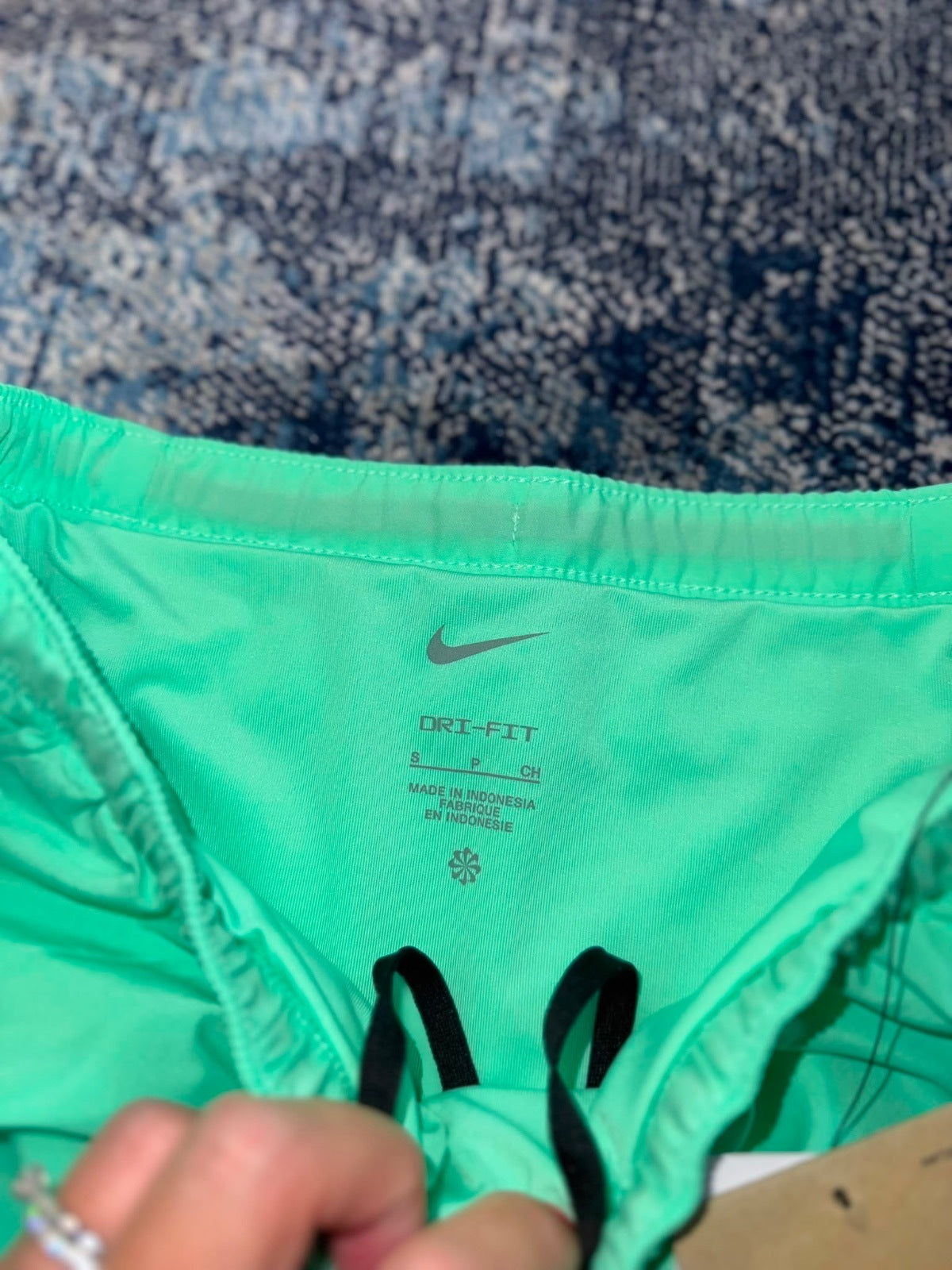 Nike Flash Running Division Challenger Shorts – Mint, Men's Small in Mint, men's Small – detail view