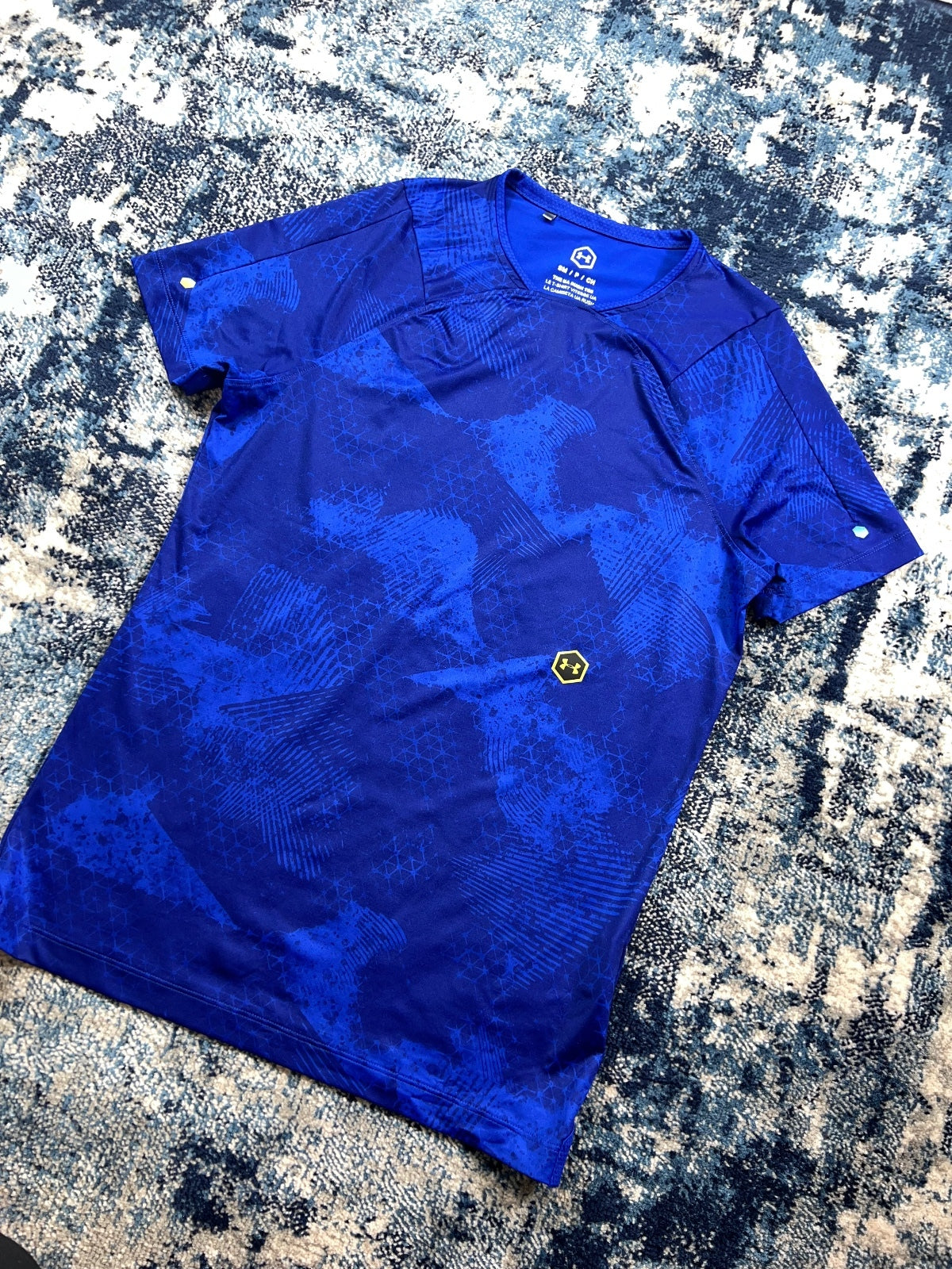 Under Armour RUSH Performance T-Shirt – Blue – Men's Small in Blue, men's Small – alternate view