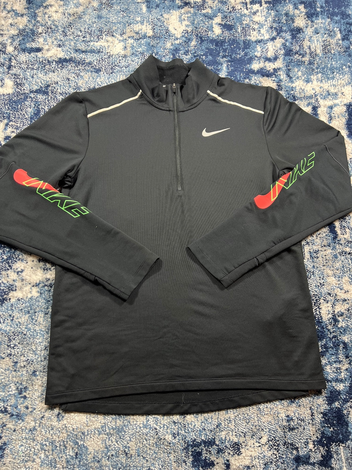 Nike Running Element 1/4 Zip / Flex Stride Shorts Tracksuit Gym Set – Black, Men's Small in Black, men's Small – detail view