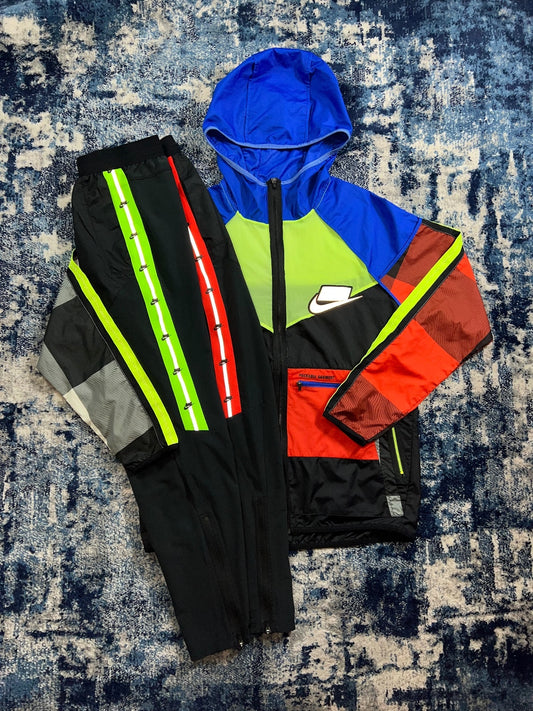 Nike Meekz Wildrun Block OG Windrunner / Bottoms Tracksuit Set – Multi, Men's Medium in Multi, men's Medium – front view